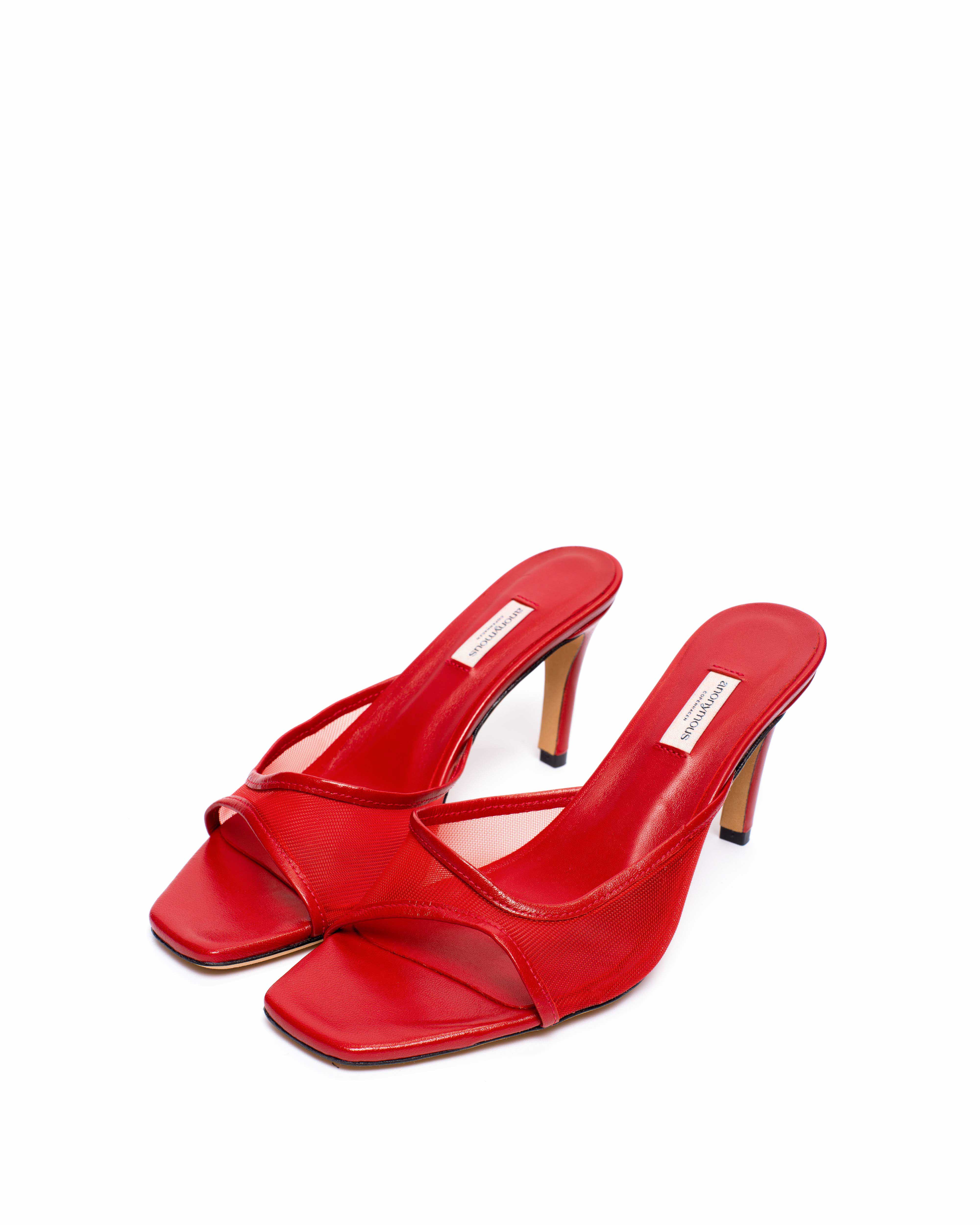 Mazy 75 mesh Shiny lamb & mesh Ruby red