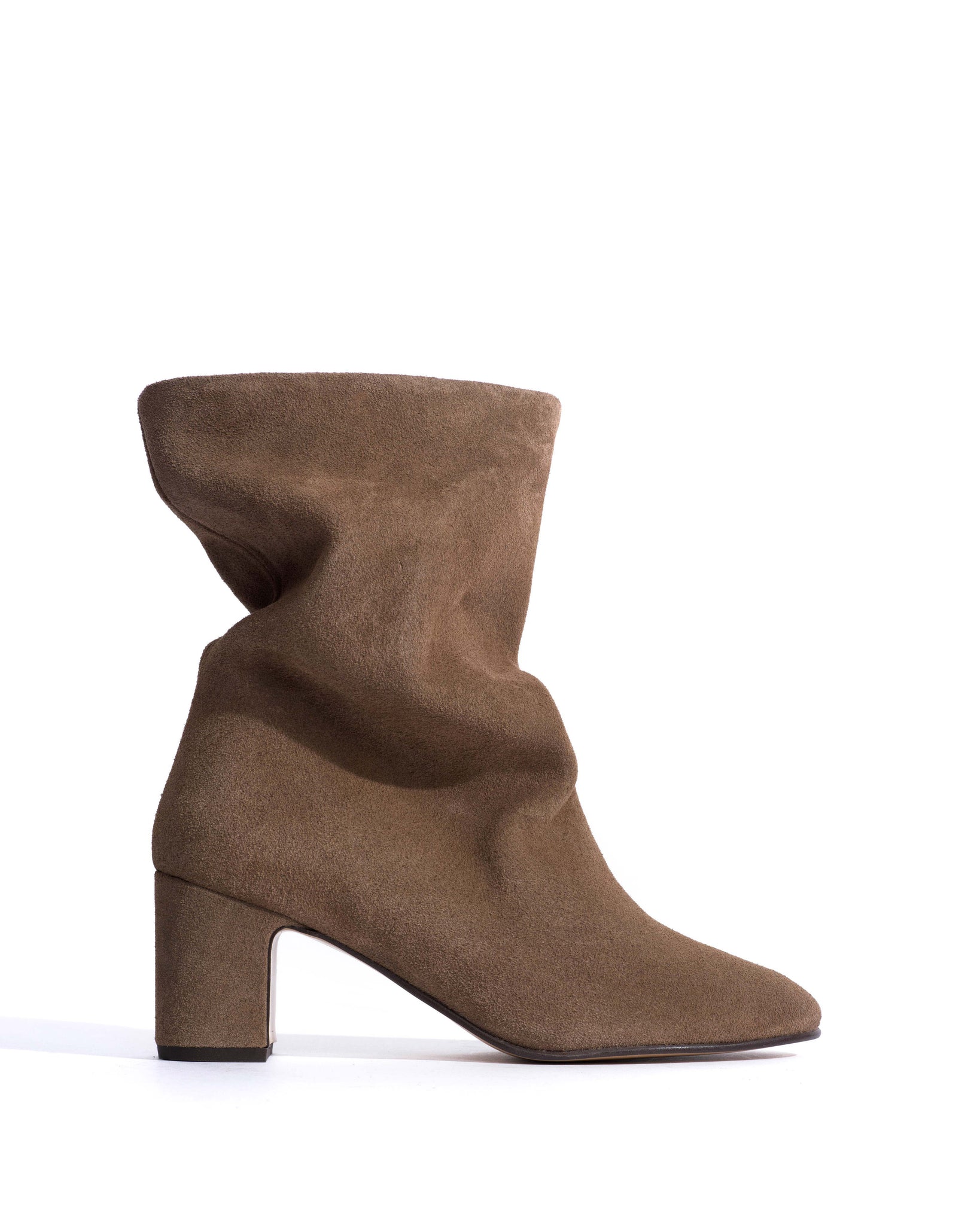 Lully 55 Calf suede Dark taupe -
