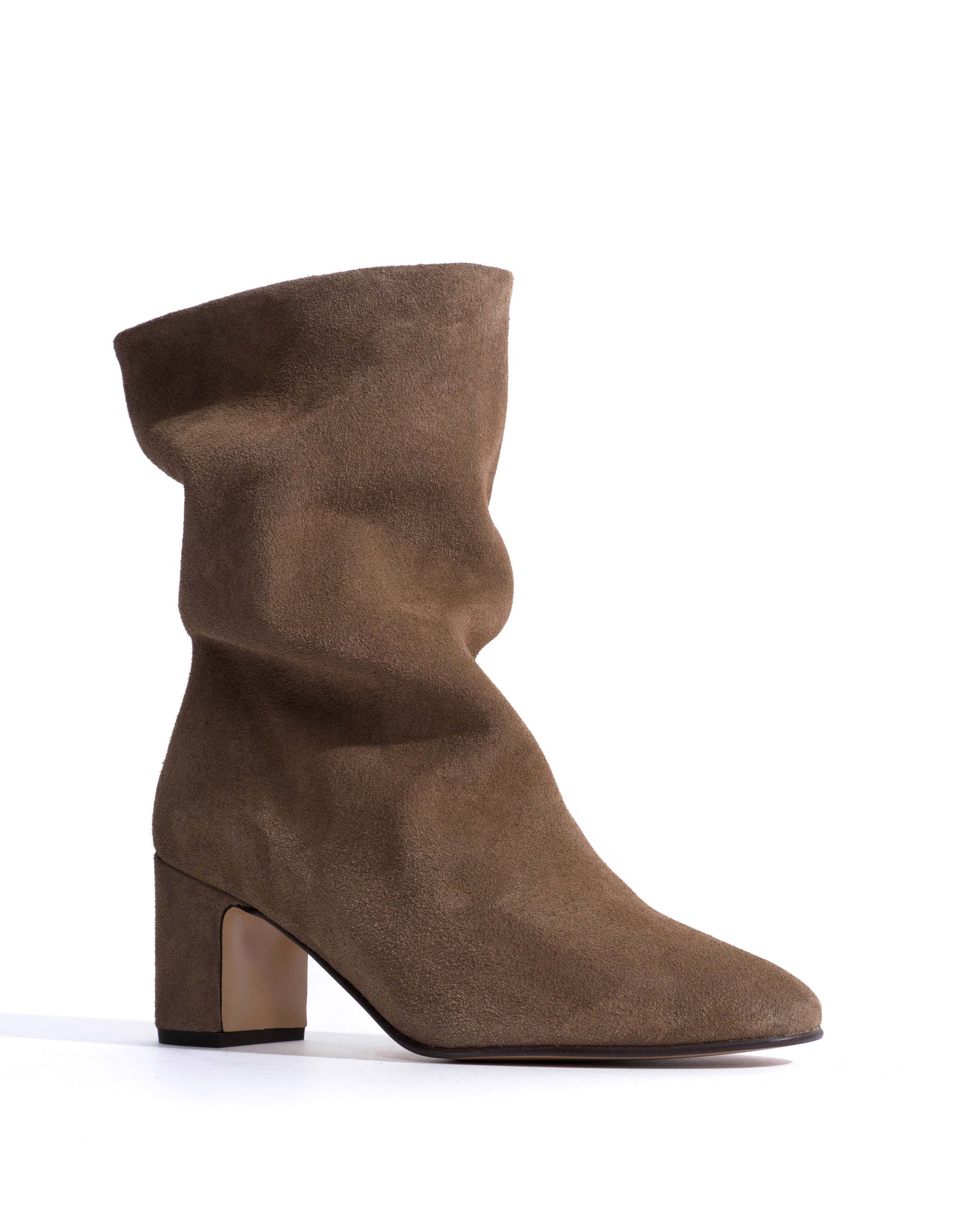 Lully 55 Calf suede Dark taupe -
