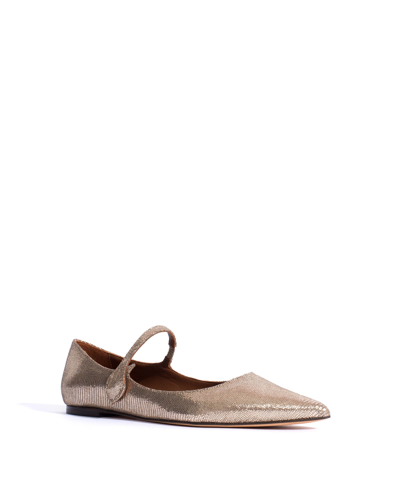 Fifi Lizard metallic goat Vintage champagne - Anonymous Copenhagen Shoes