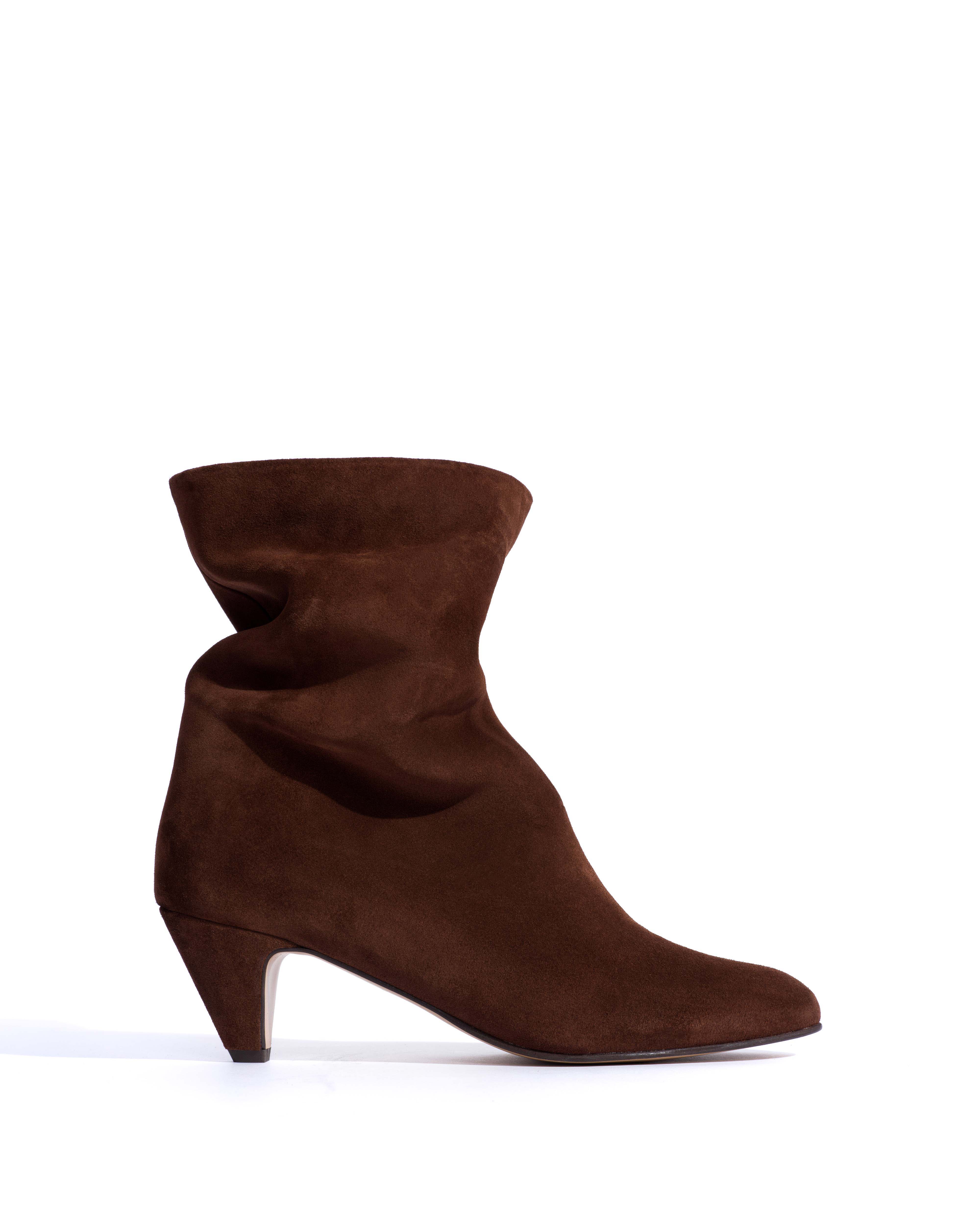 Vully 50 stiletto Calf suede Chocolate