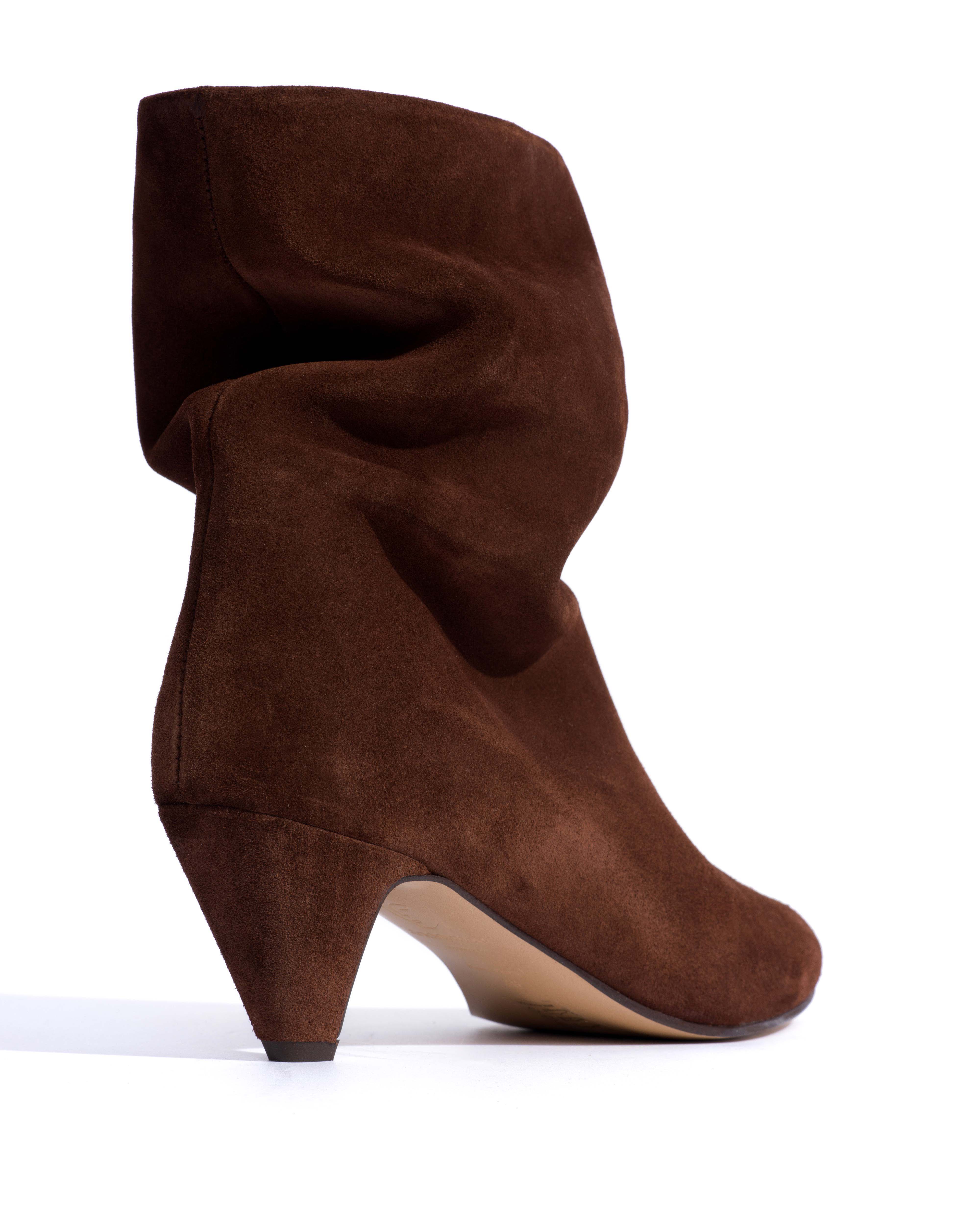 Vully 50 stiletto Calf suede Chocolate