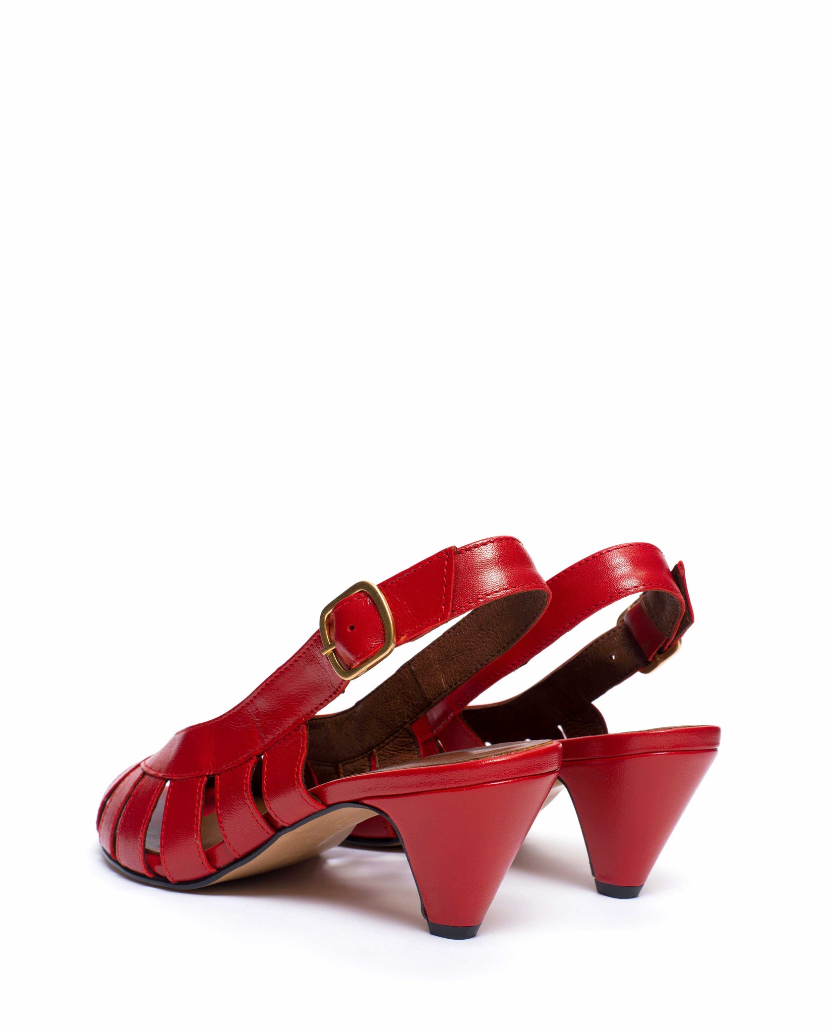 Sophie 50 stiletto Shiny lamb Ruby red