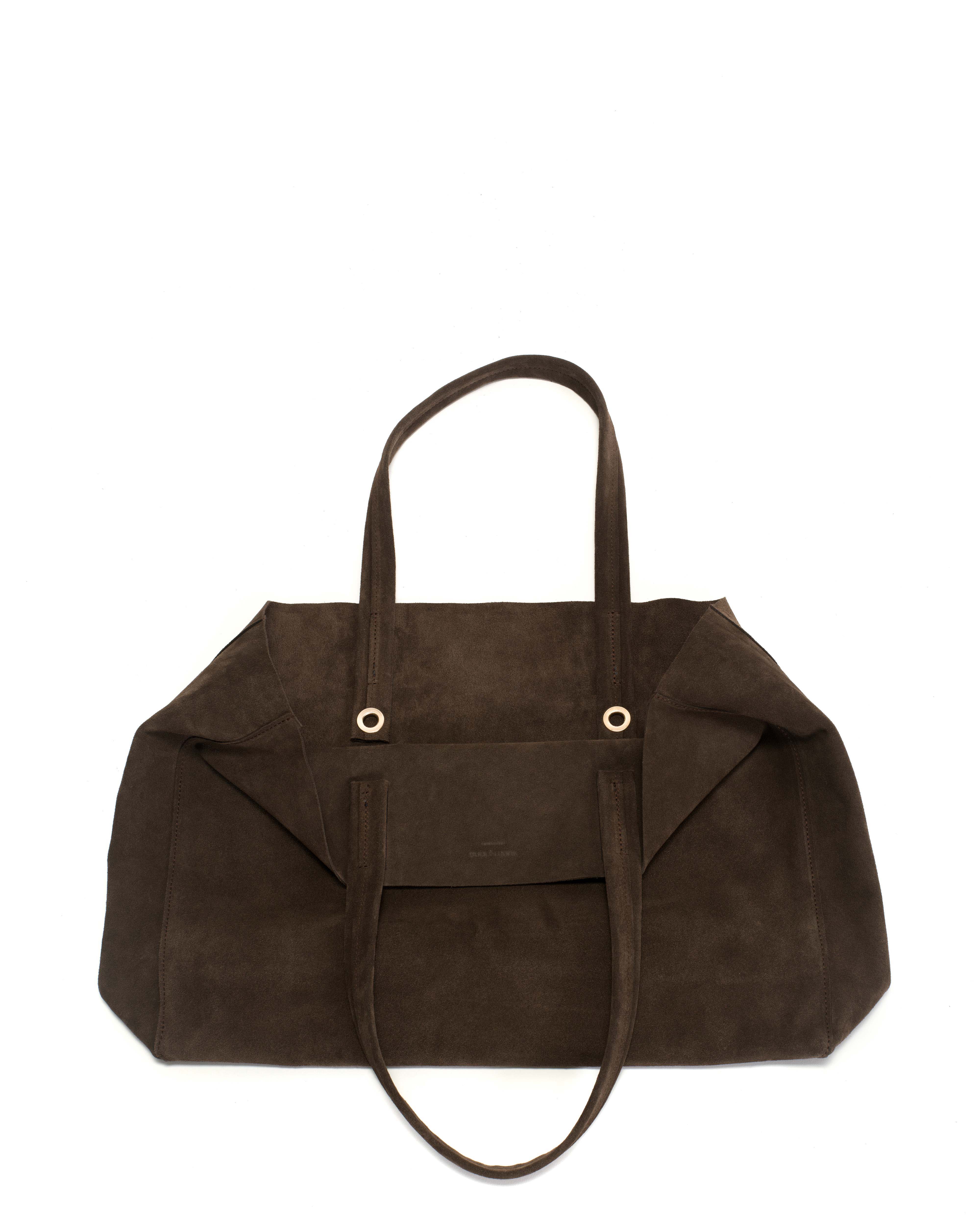 Ruba shopper Calf suede Coffee brown