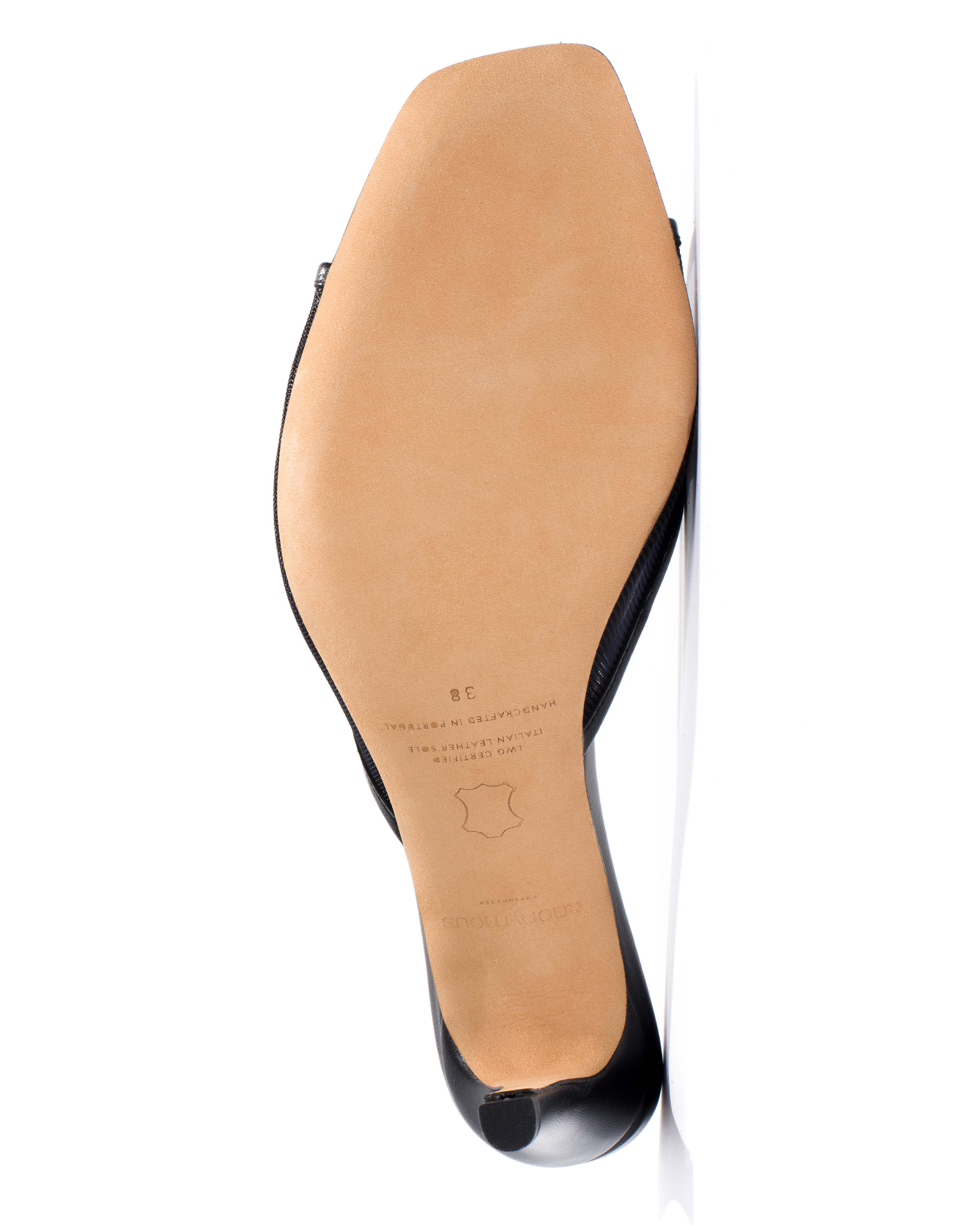 Mazy 75 mesh Shiny lamb & mesh Black