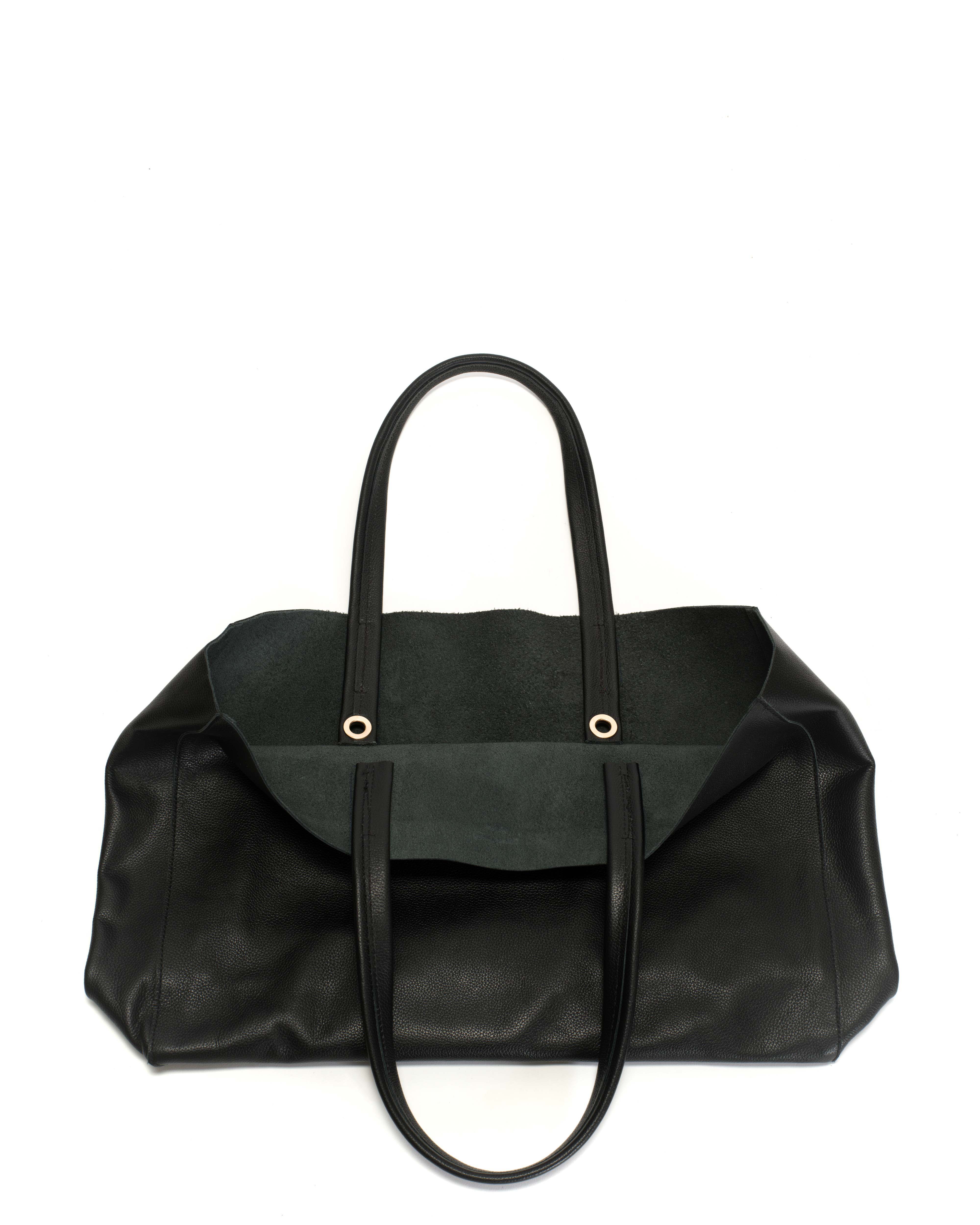 Ruba shopper Grained soft calf Black