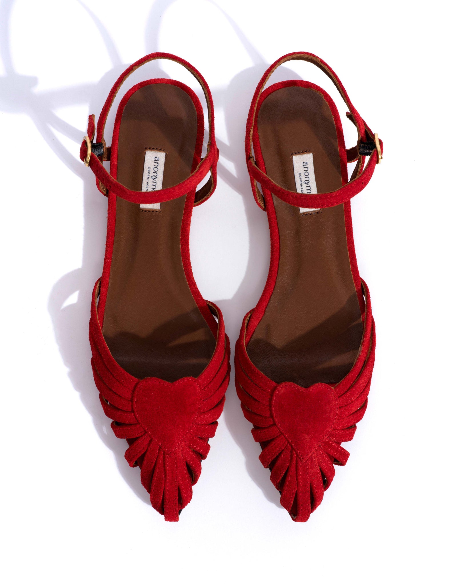 Keesha 10 Calf suede Ruby red -