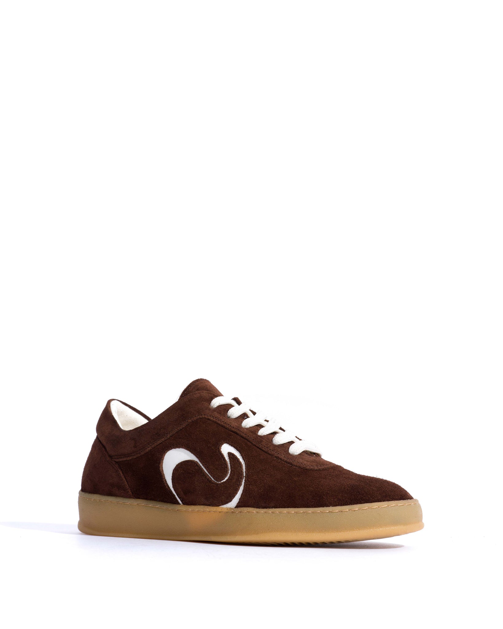 Blaire Calf suede & polished soft calf Chocolate & white sand - Anonymous Copenhagen Sneakers