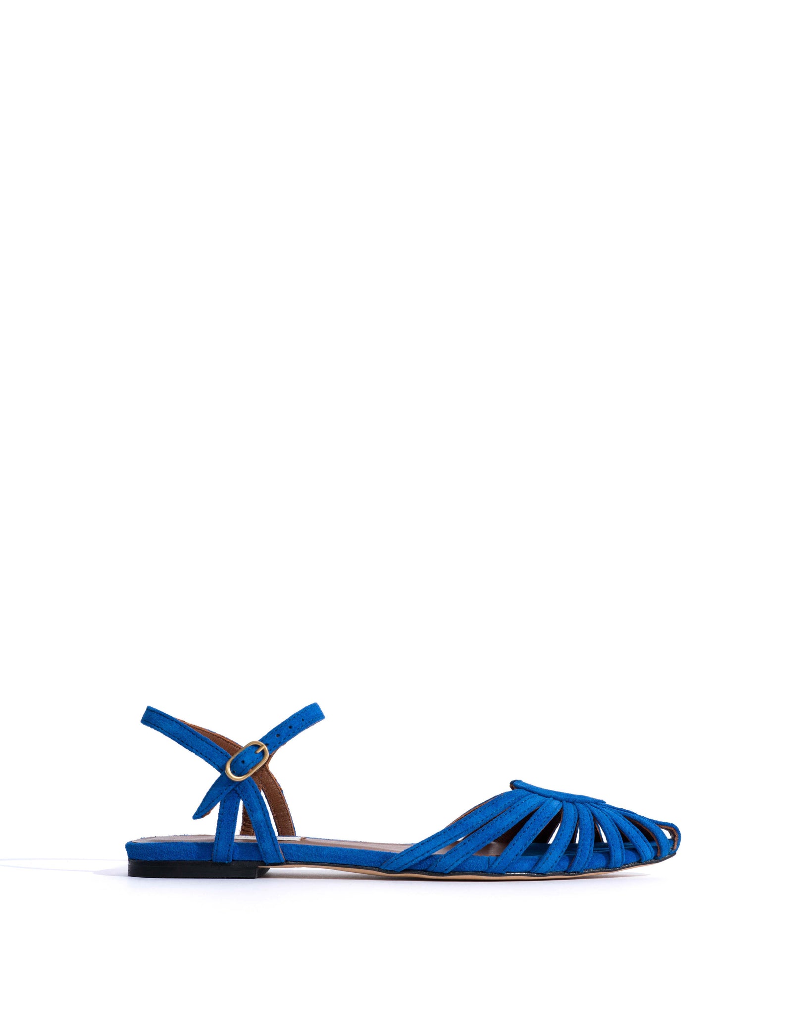Keesha 10 Calf suede Electric blue -