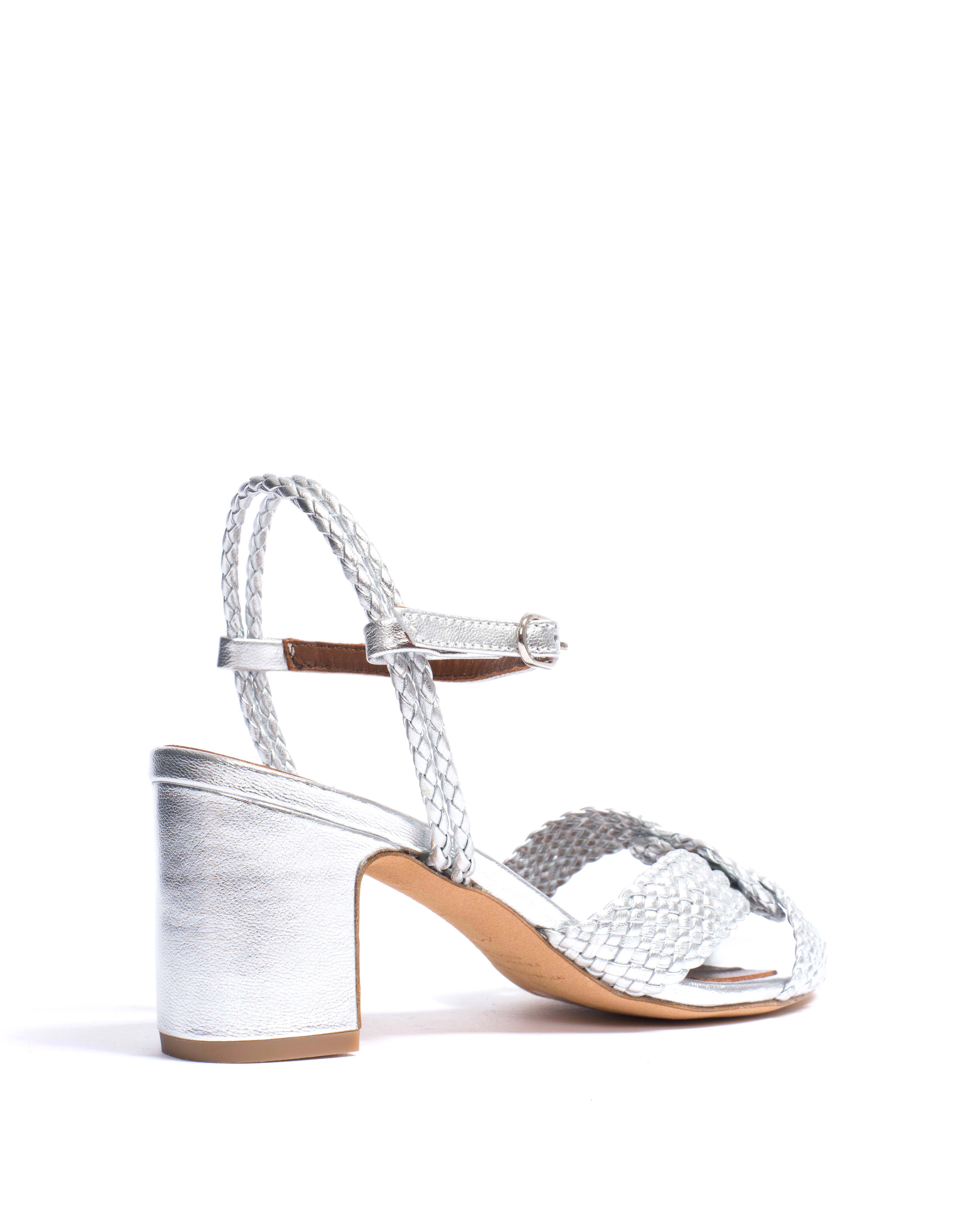 Dilaya 55 Hand-braided leather Silver