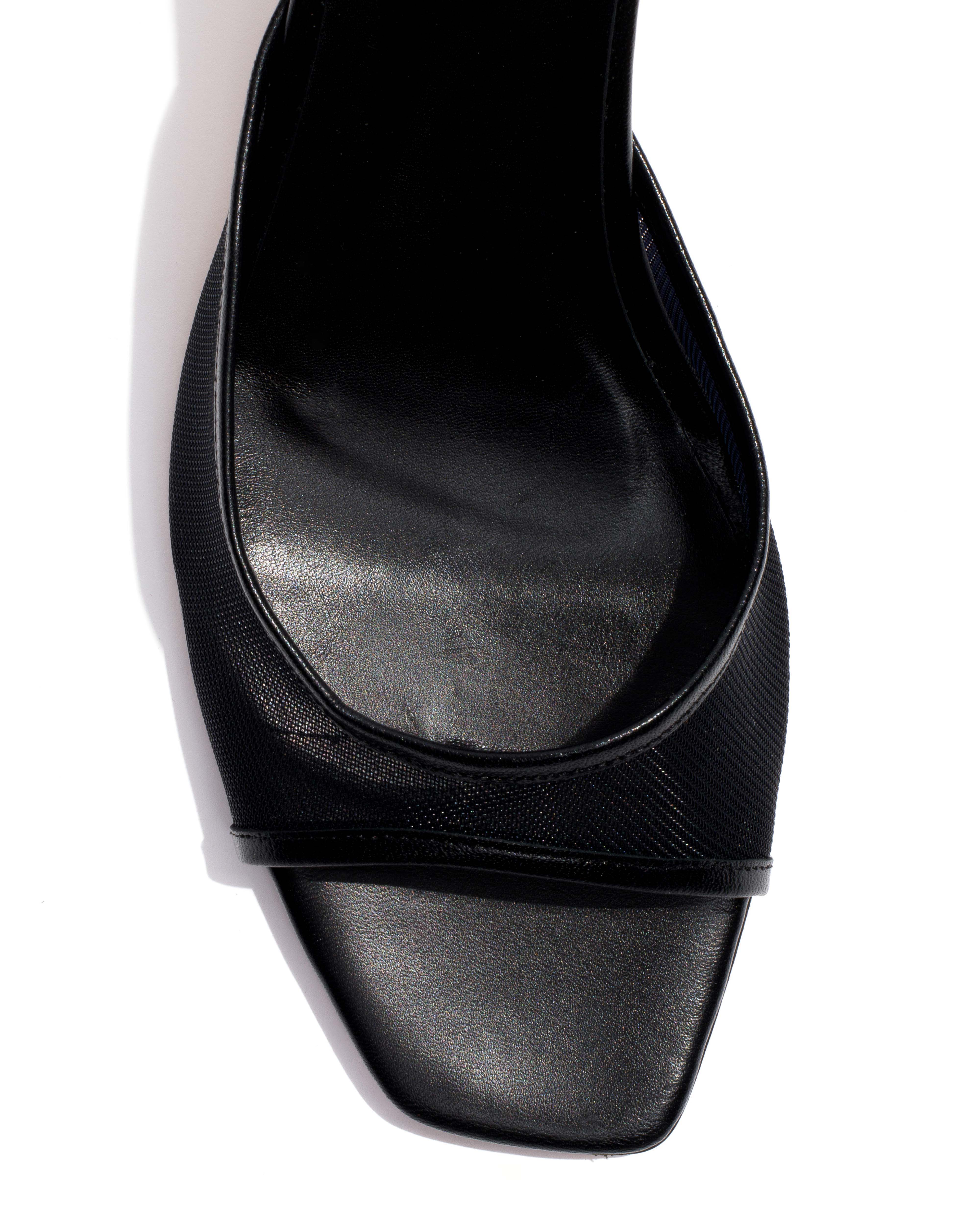 Mazy 75 mesh Shiny lamb & mesh Black