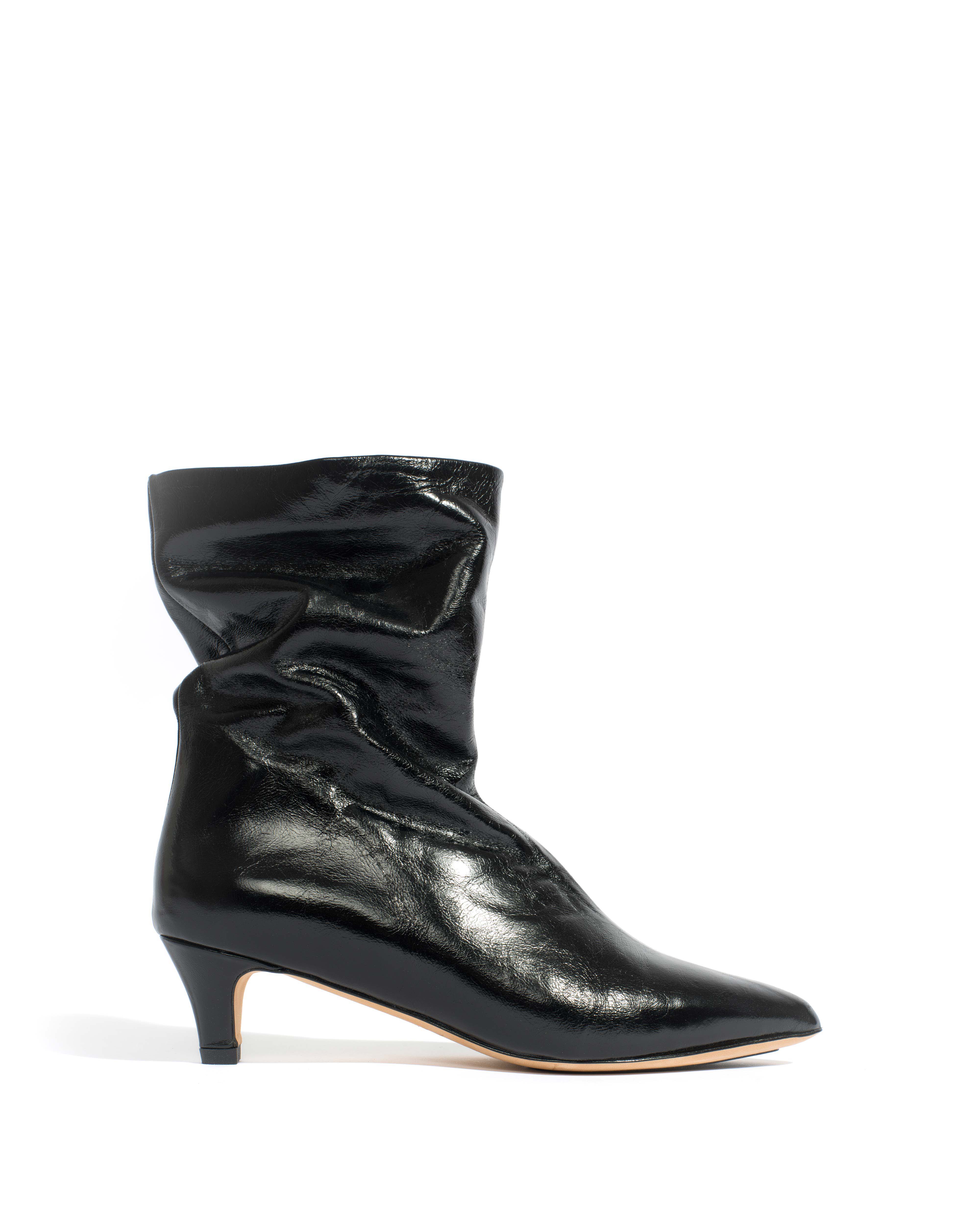 Sweeney 40 stiletto Crinkled soft calf Black
