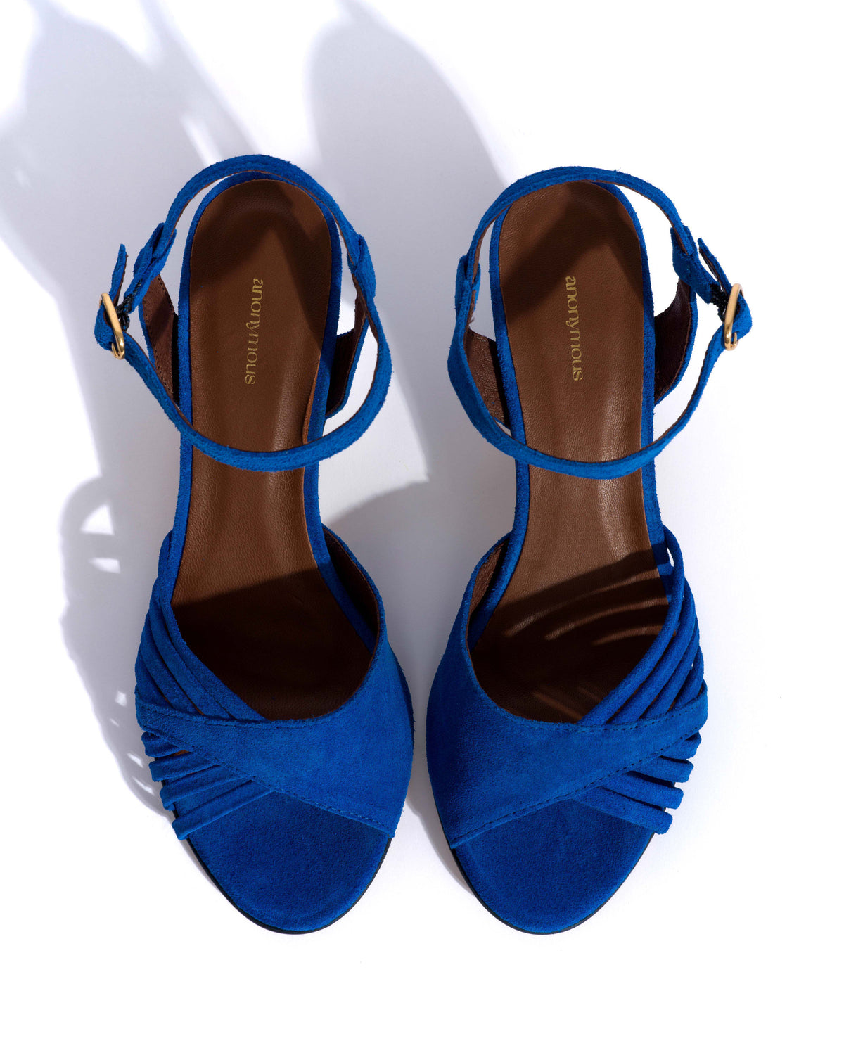 Hermine 50 stiletto Calf suede Electric blue