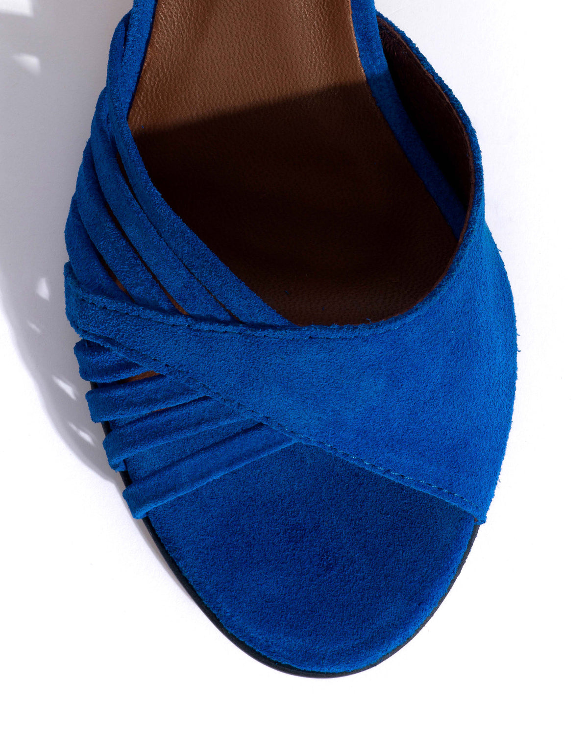 Hermine 50 stiletto Calf suede Electric blue
