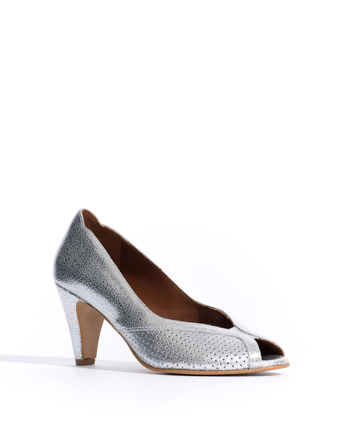 Alania Crackled metallic goat Silver