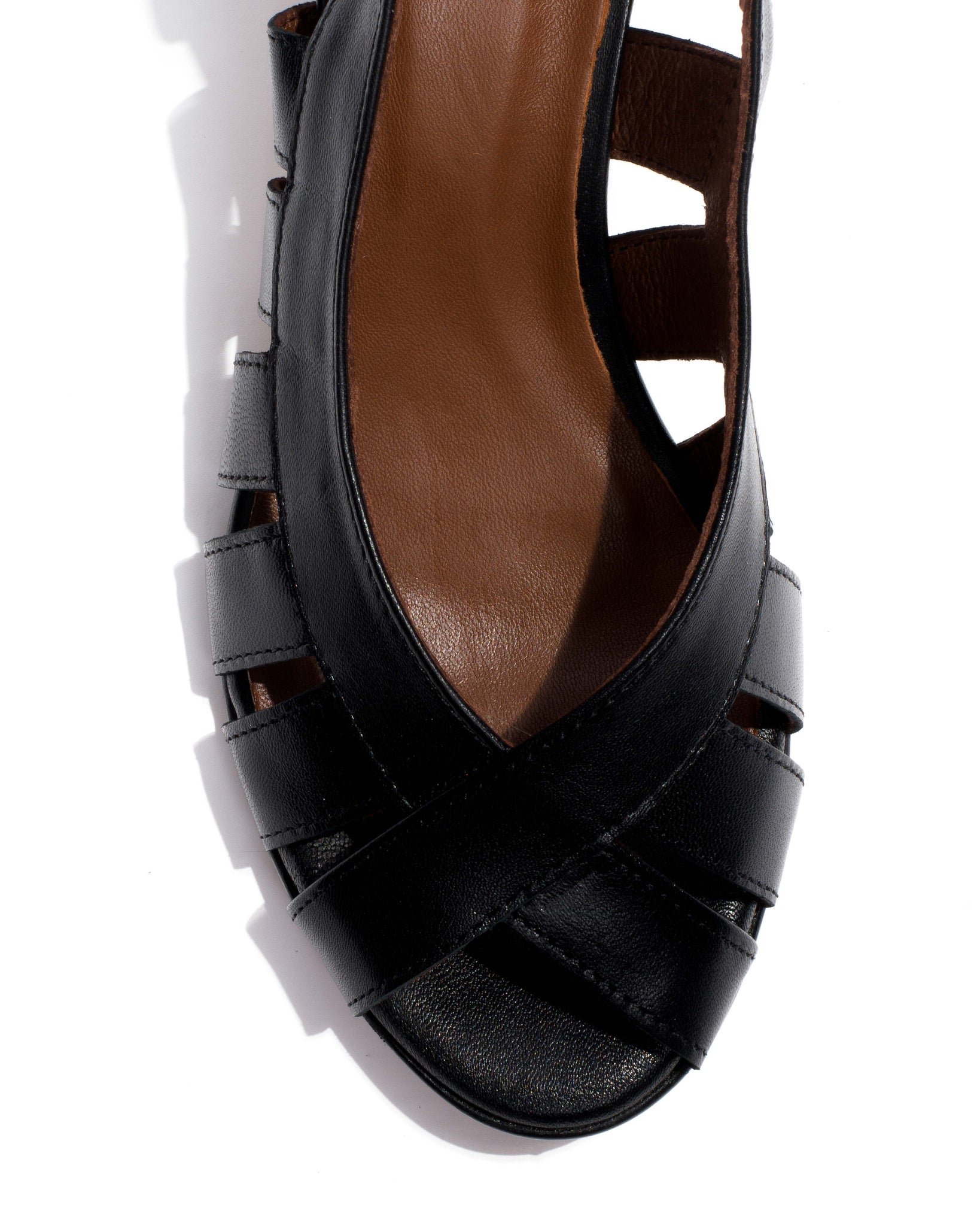 Sophie 50 stiletto Shiny lamb Black
