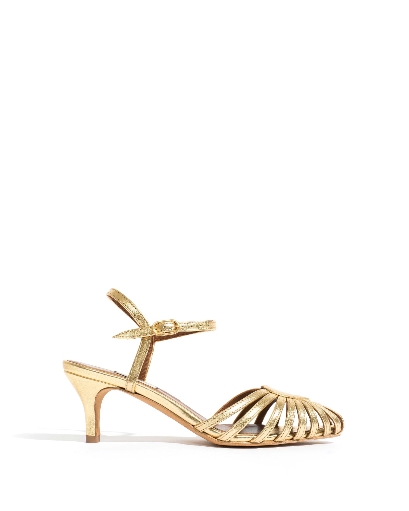 Keesha 55 Metallic goat Gold - Anonymous Copenhagen Shoes
