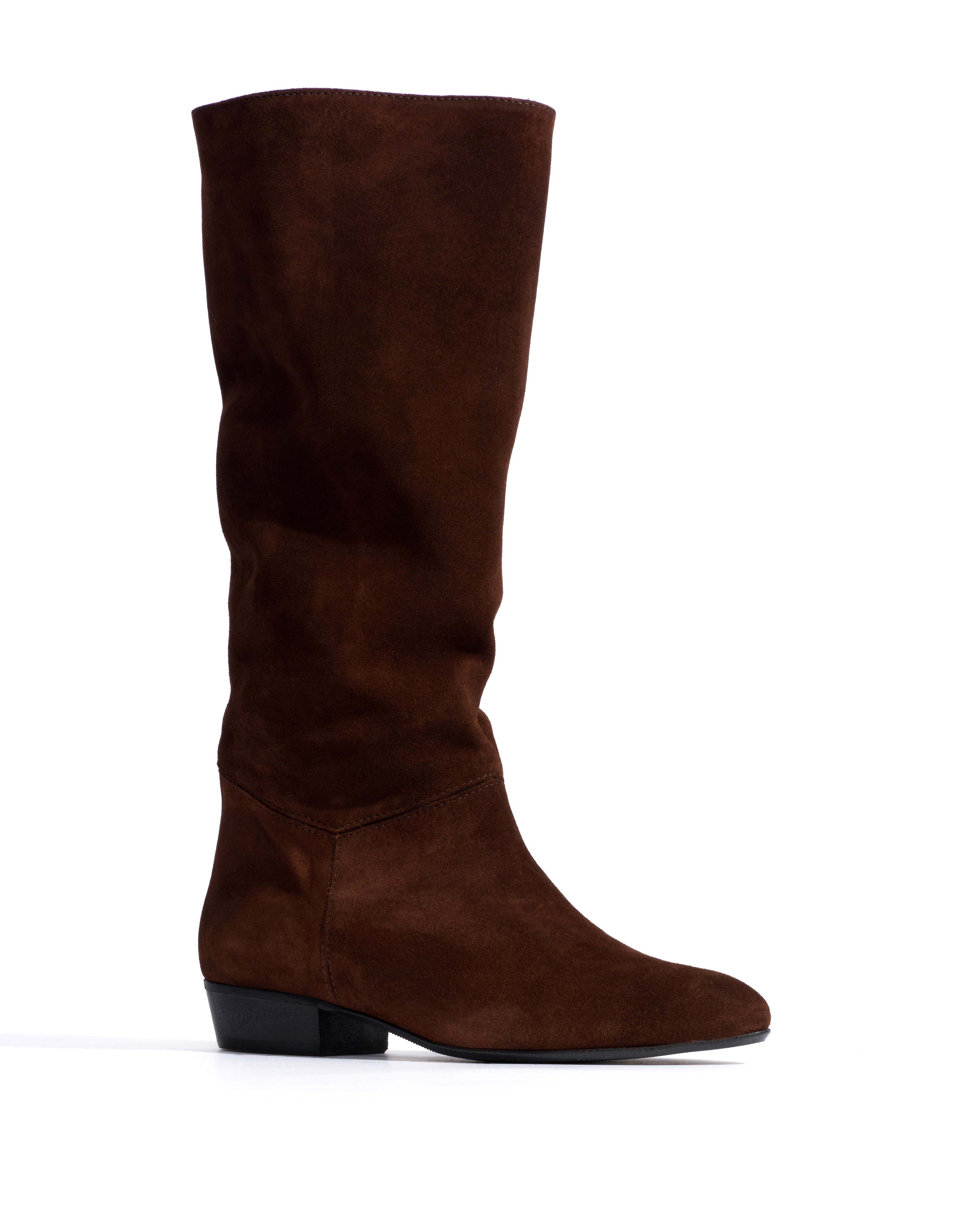 Jasmina 20 Calf suede & sleek leather Chocolate
