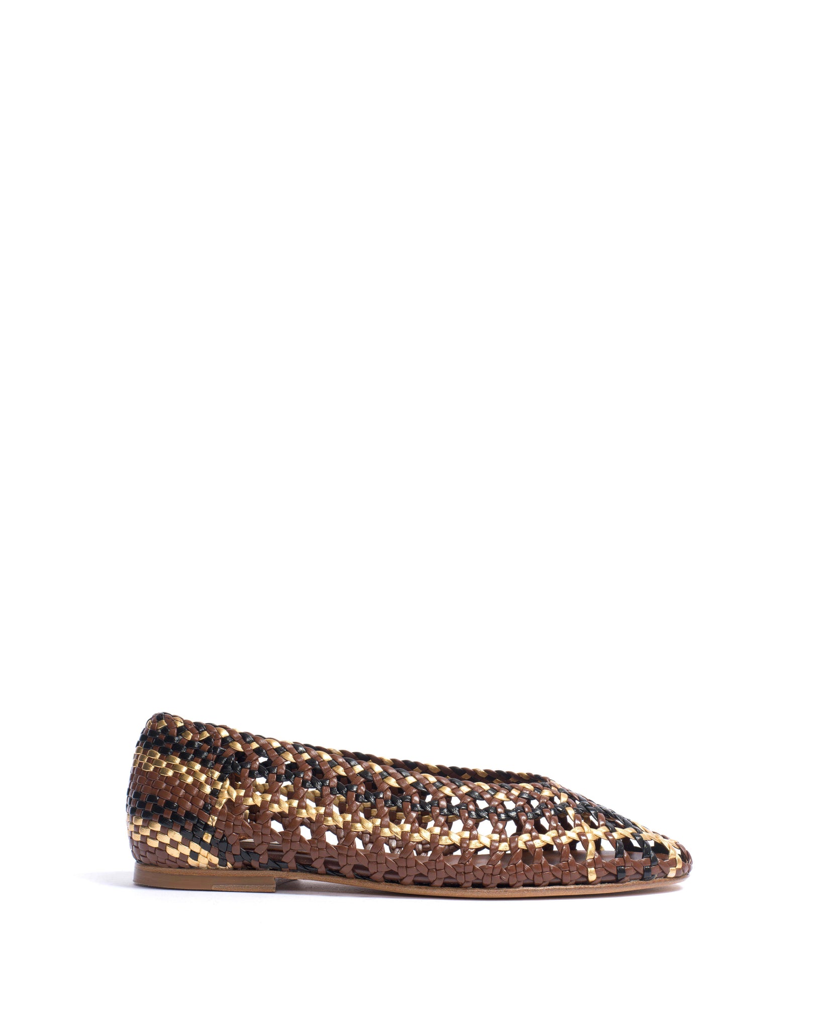 Sessi 10 Hand-braided leather Chocolate mix - Anonymous Copenhagen Shoes