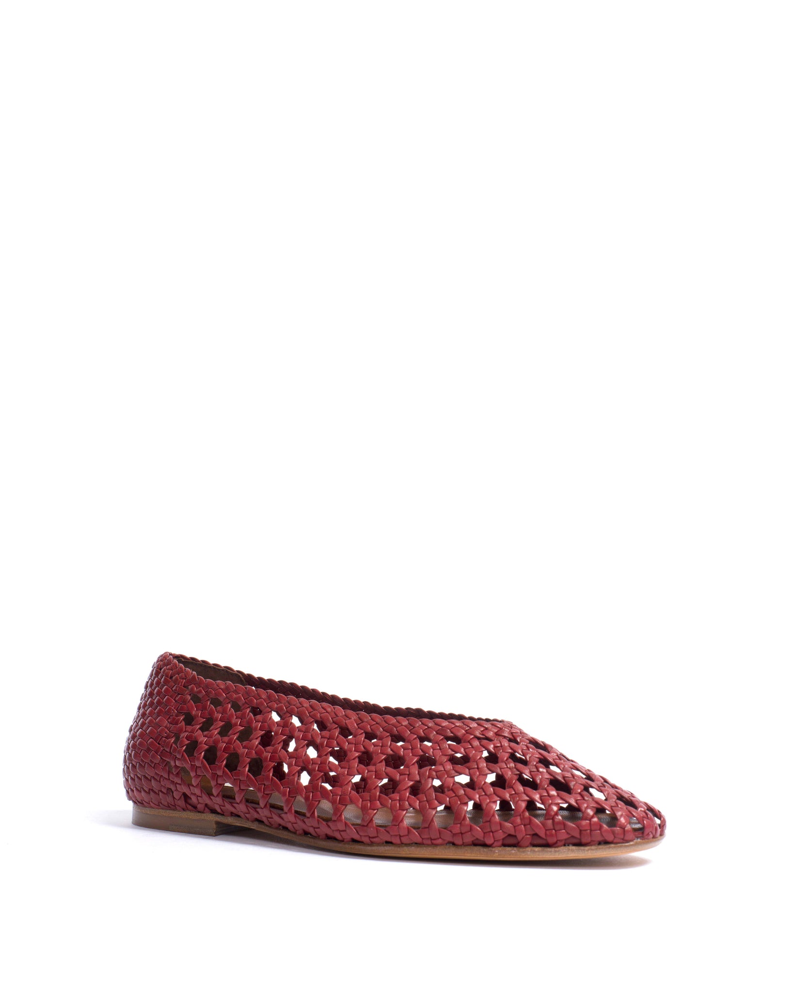 Sessi 10 Hand-braided leather Pomegranate - Anonymous Copenhagen Shoes