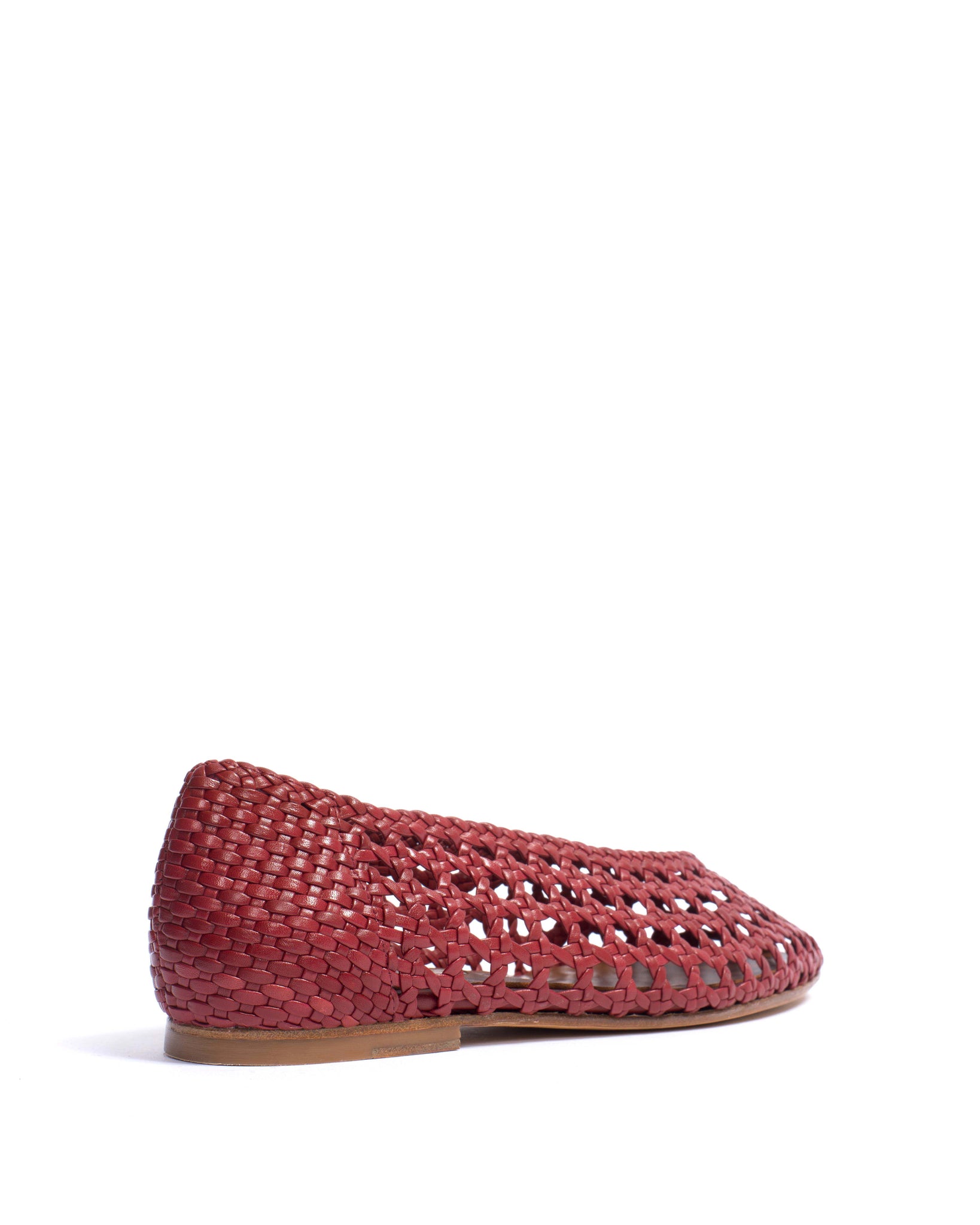 Sessi 10 Hand-braided leather Pomegranate - Anonymous Copenhagen Shoes