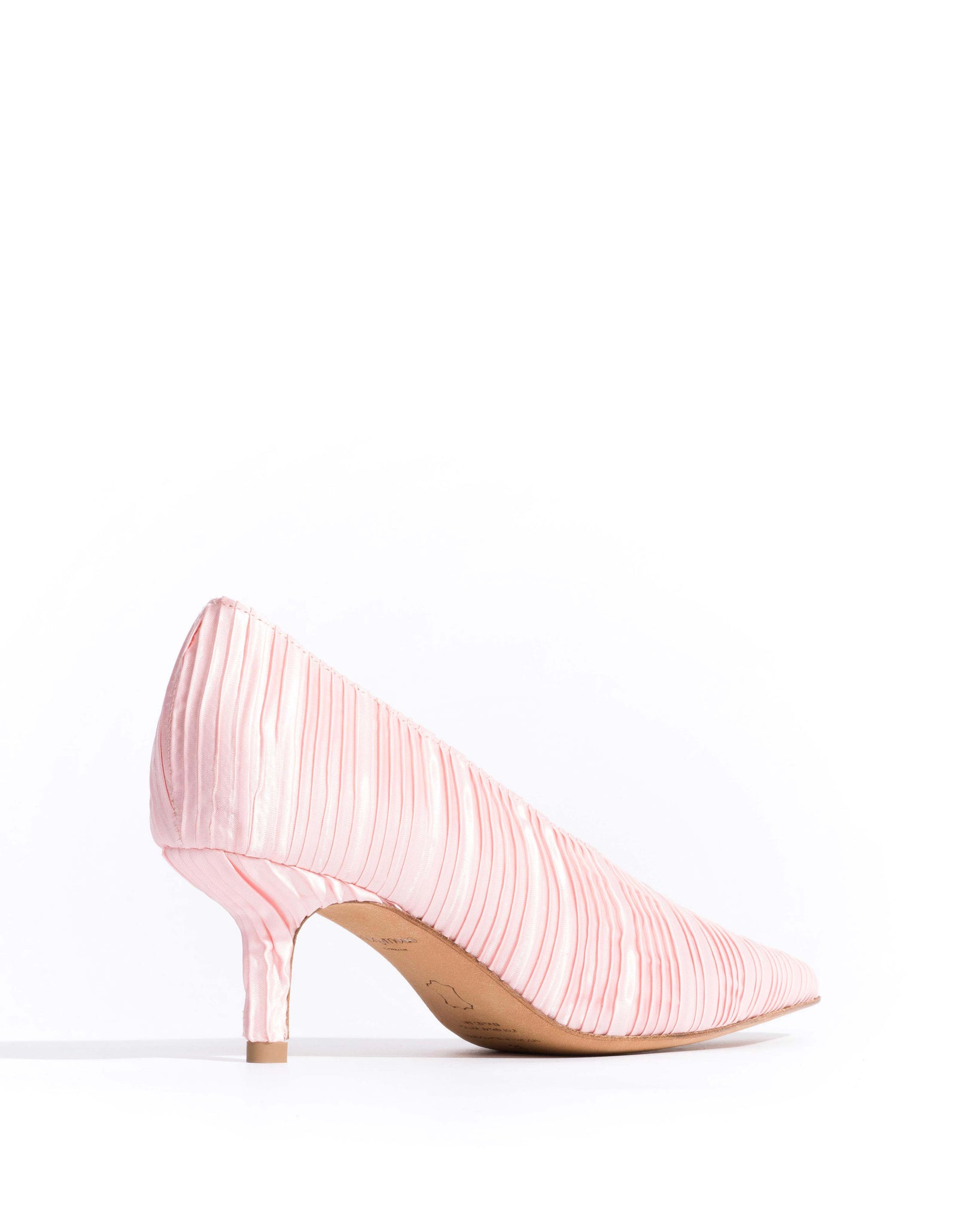 Phia 55 pin Pleated satin Dreamy pink