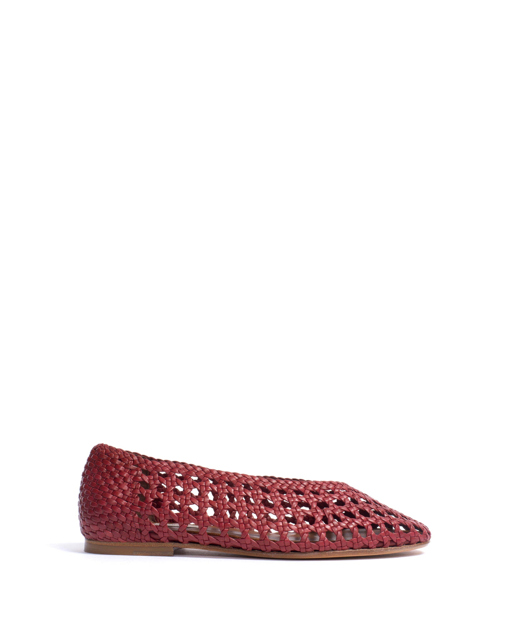 Sessi 10 Hand-braided leather Pomegranate - Anonymous Copenhagen Shoes