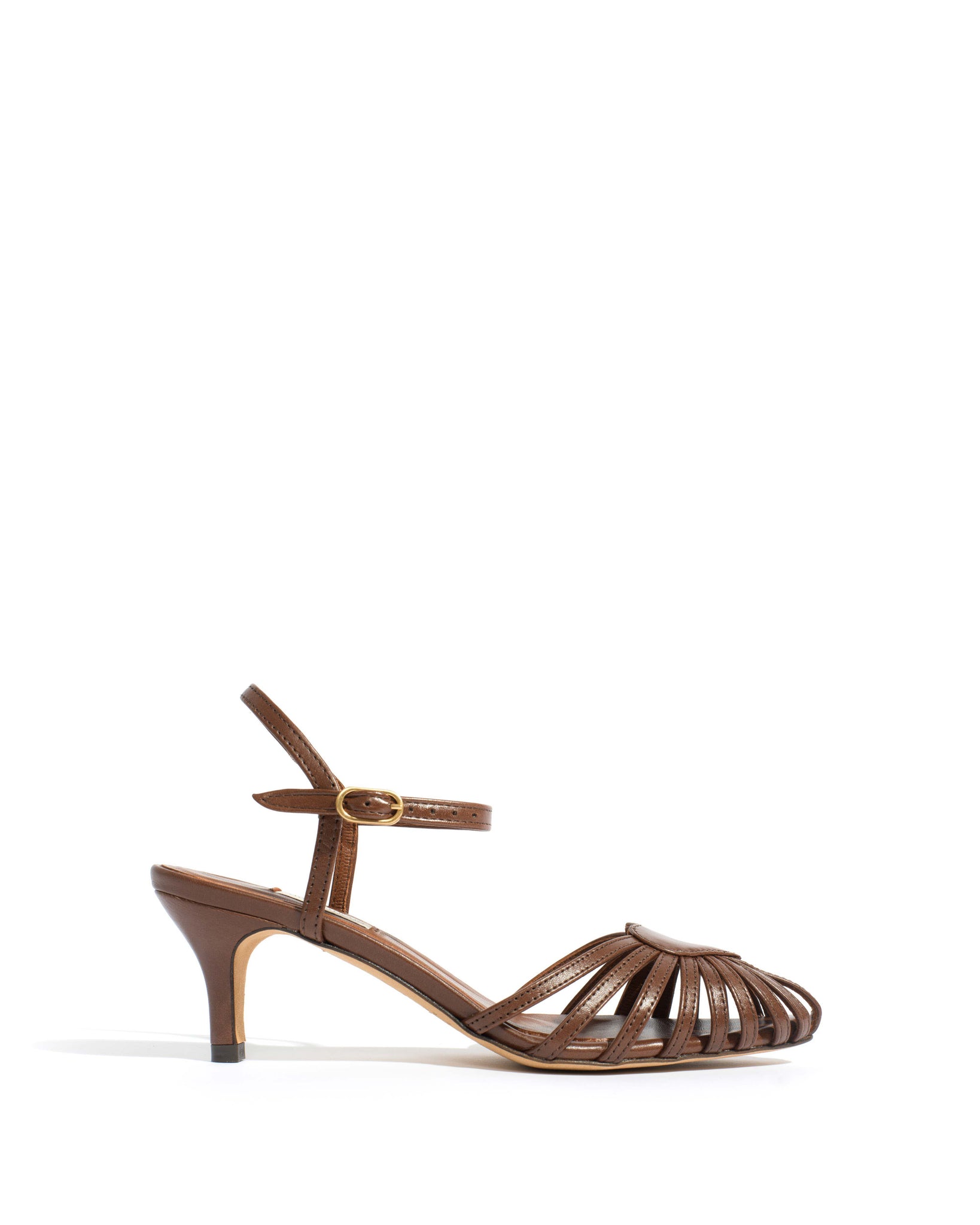Keesha 55 Shiny lamb Chocolate - Anonymous Copenhagen Shoes