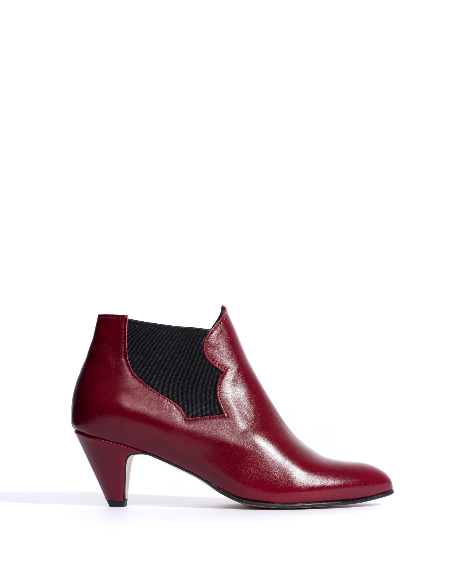 Shalli 50 stiletto Crinkled polished goat Pomegranate -