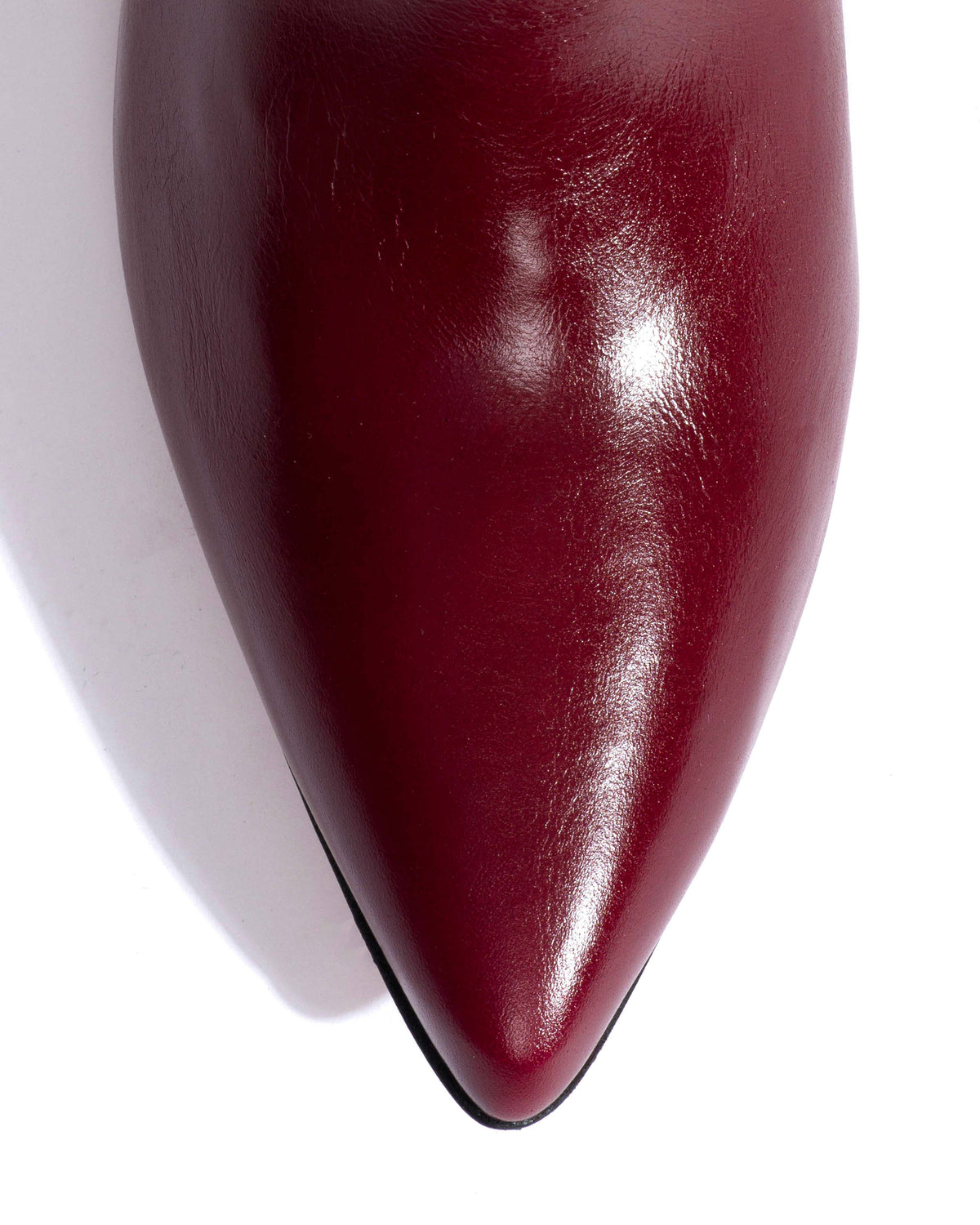 Hicha 40 stiletto Crinkled soft calf & suede leather Pomegranate