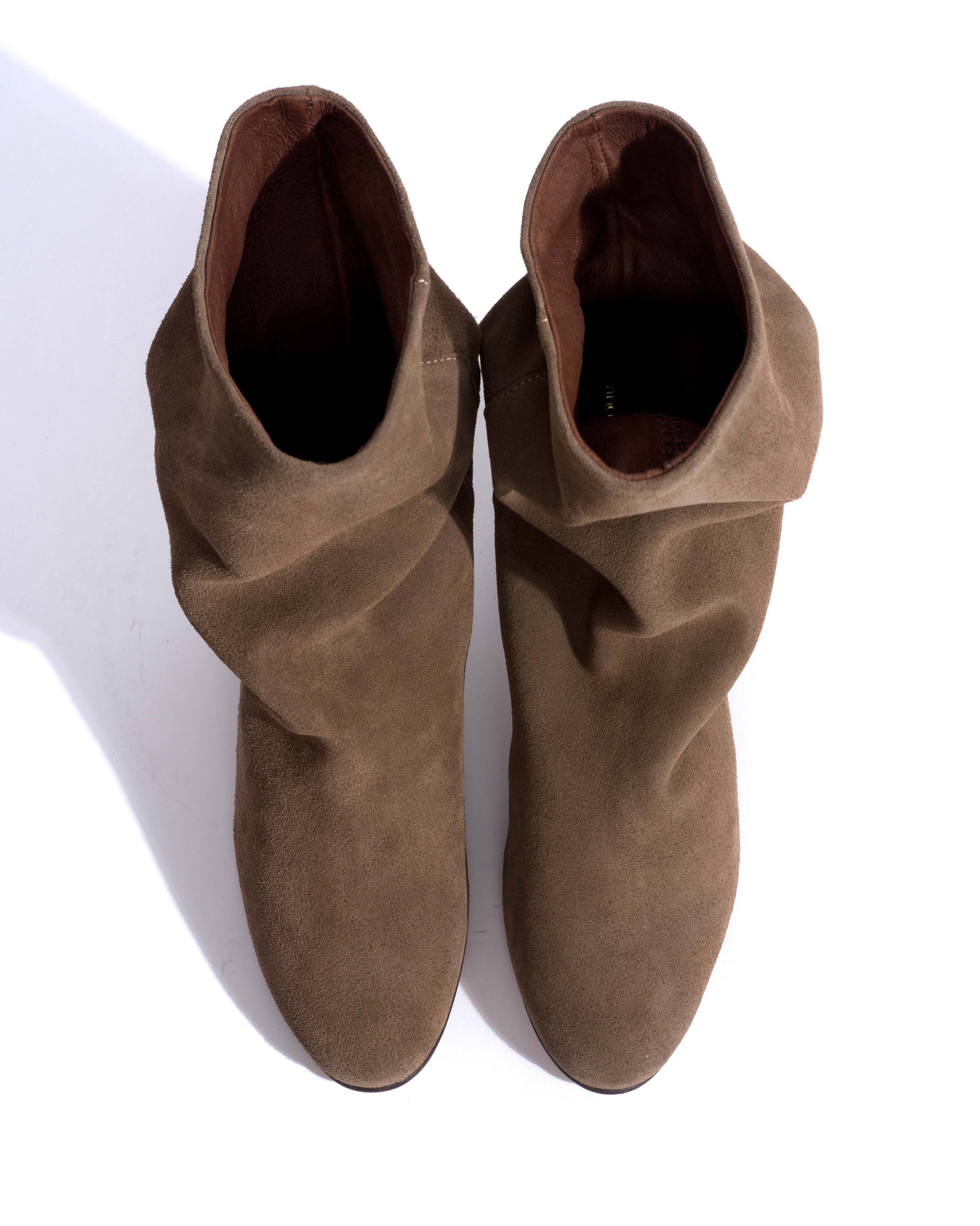 Lully 55 Calf suede Dark taupe -