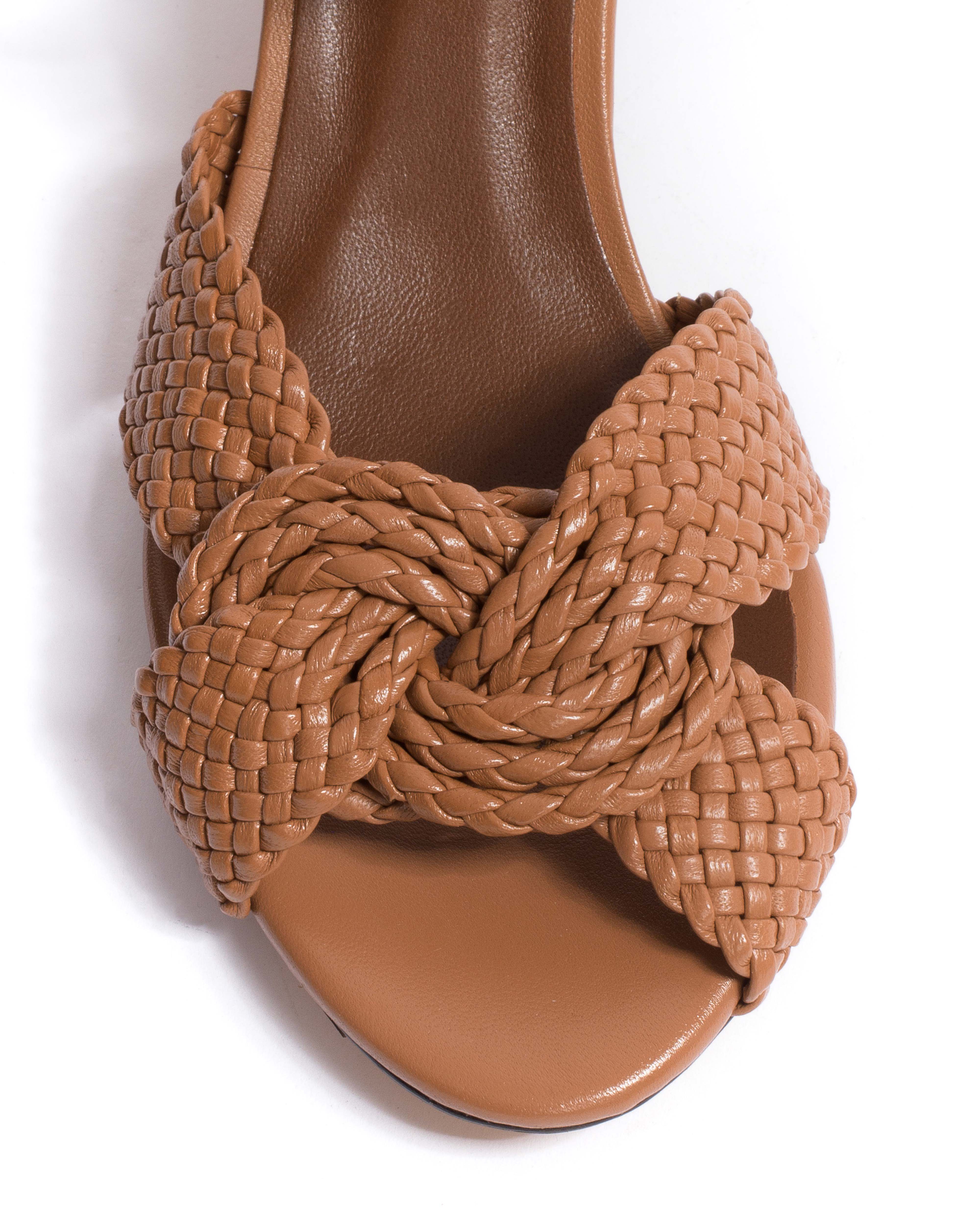 Dilaya 55 Hand-braided leather Caramel
