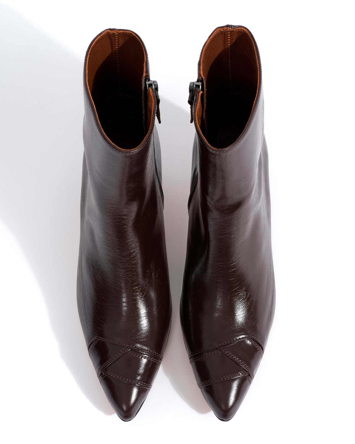 Avy 40 stiletto Crinkled soft calf Espresso brown