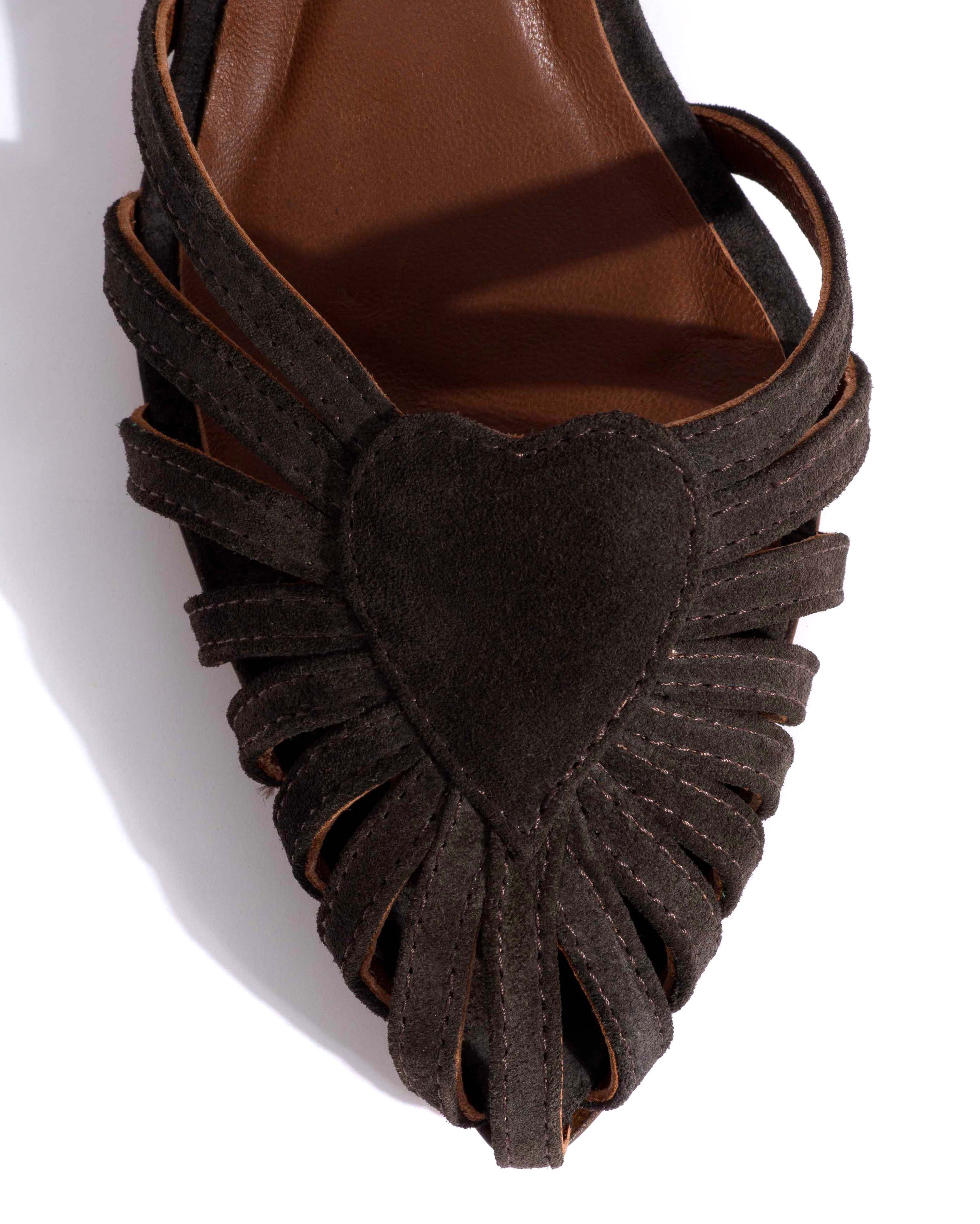 Keesha 55 Calf suede Espresso brown