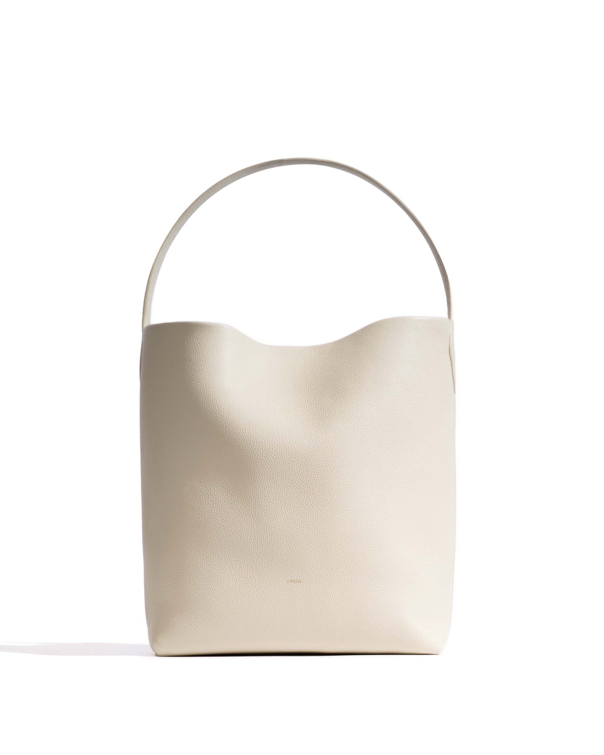 Versa everyday bag Pebbled soft calf White sand - Anonymous Copenhagen Bags