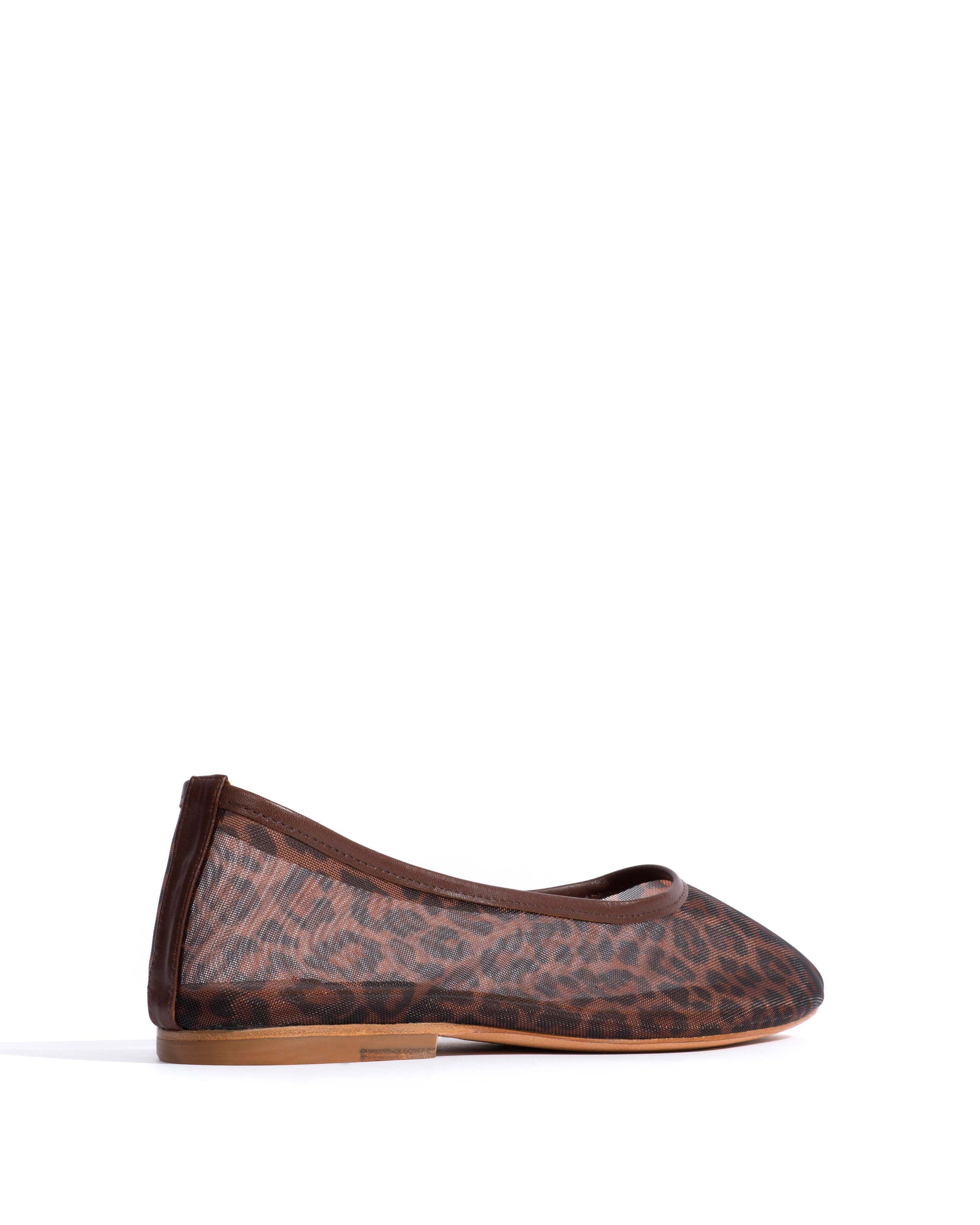 Sacha mesh Shiny lamb & mesh Chocolate & leopard - Anonymous Copenhagen Flat-loafers & ballerinas & pumps