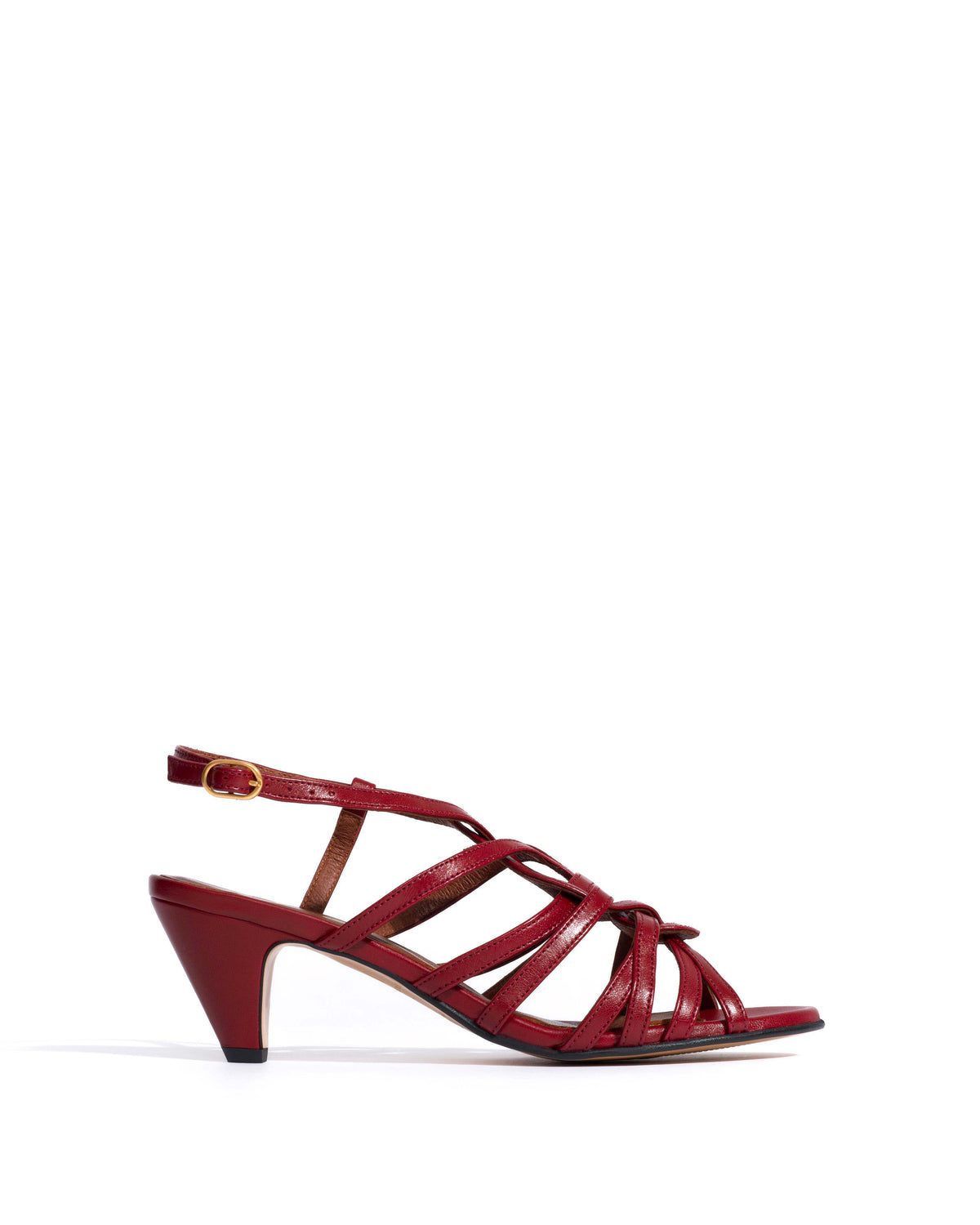 Vickey 50 stiletto Shiny lamb Pomegranate