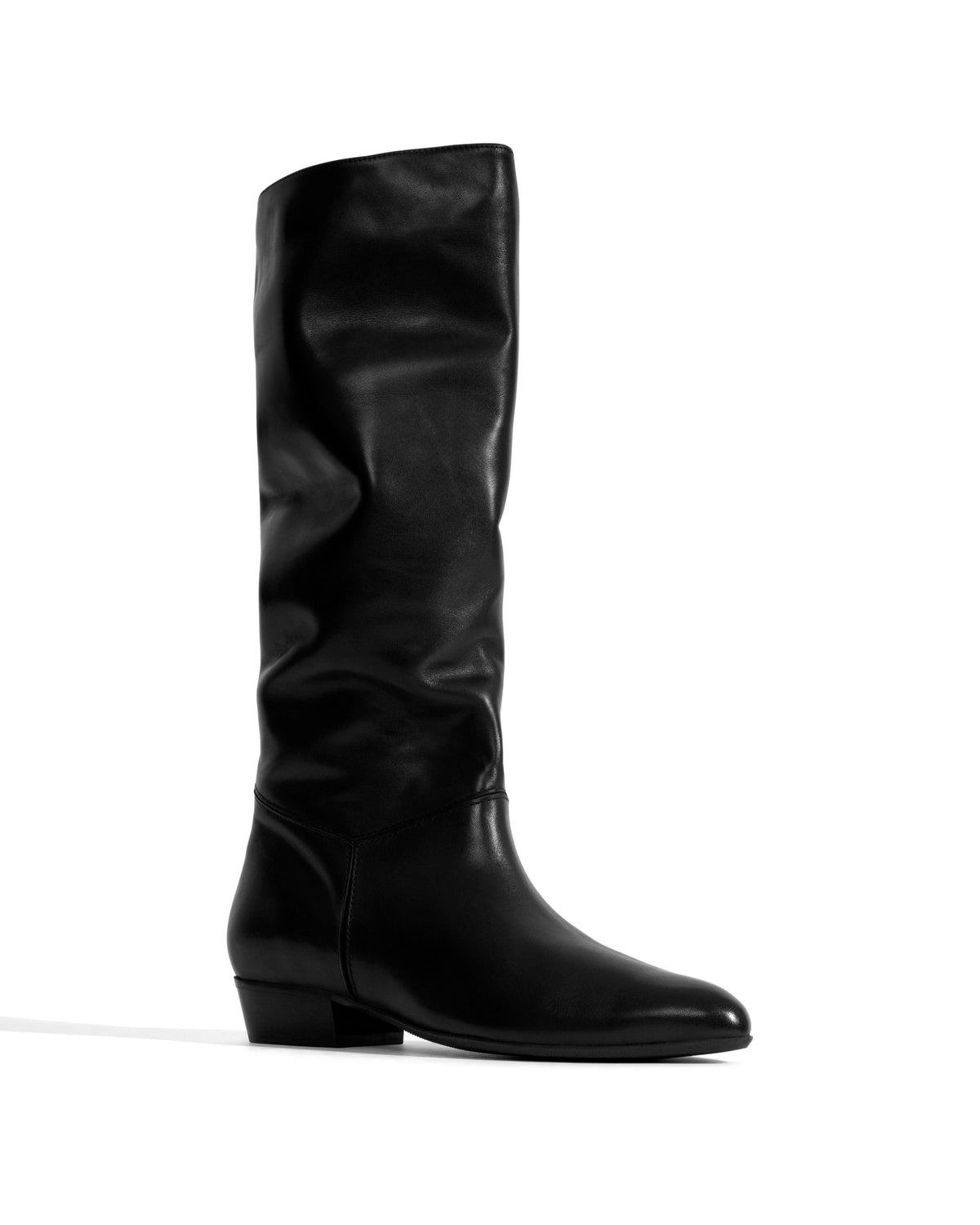Jasmina 20 Soft calf & suede leather Black