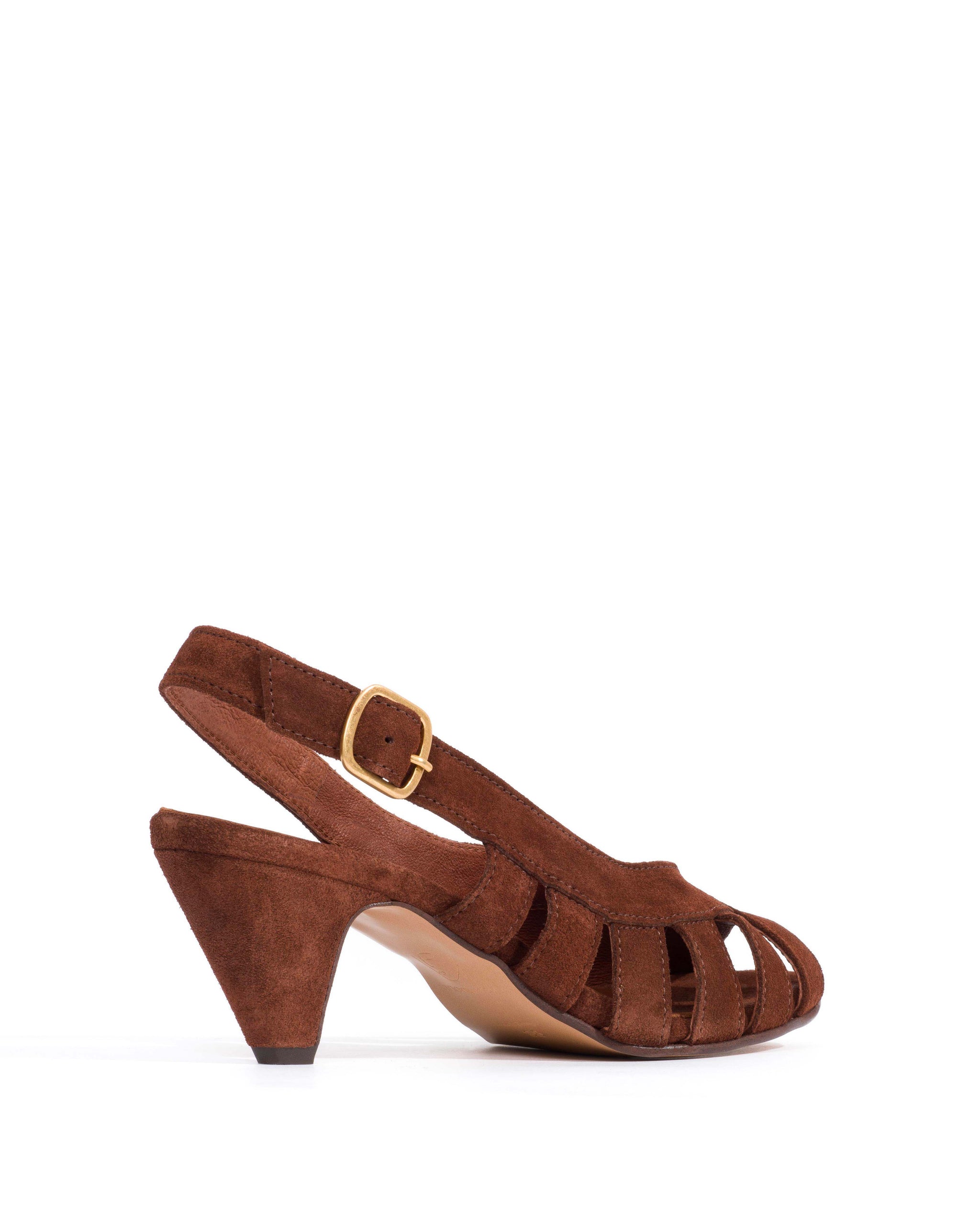 Sophie 50 stiletto Calf suede Chocolate - Anonymous Copenhagen Shoes