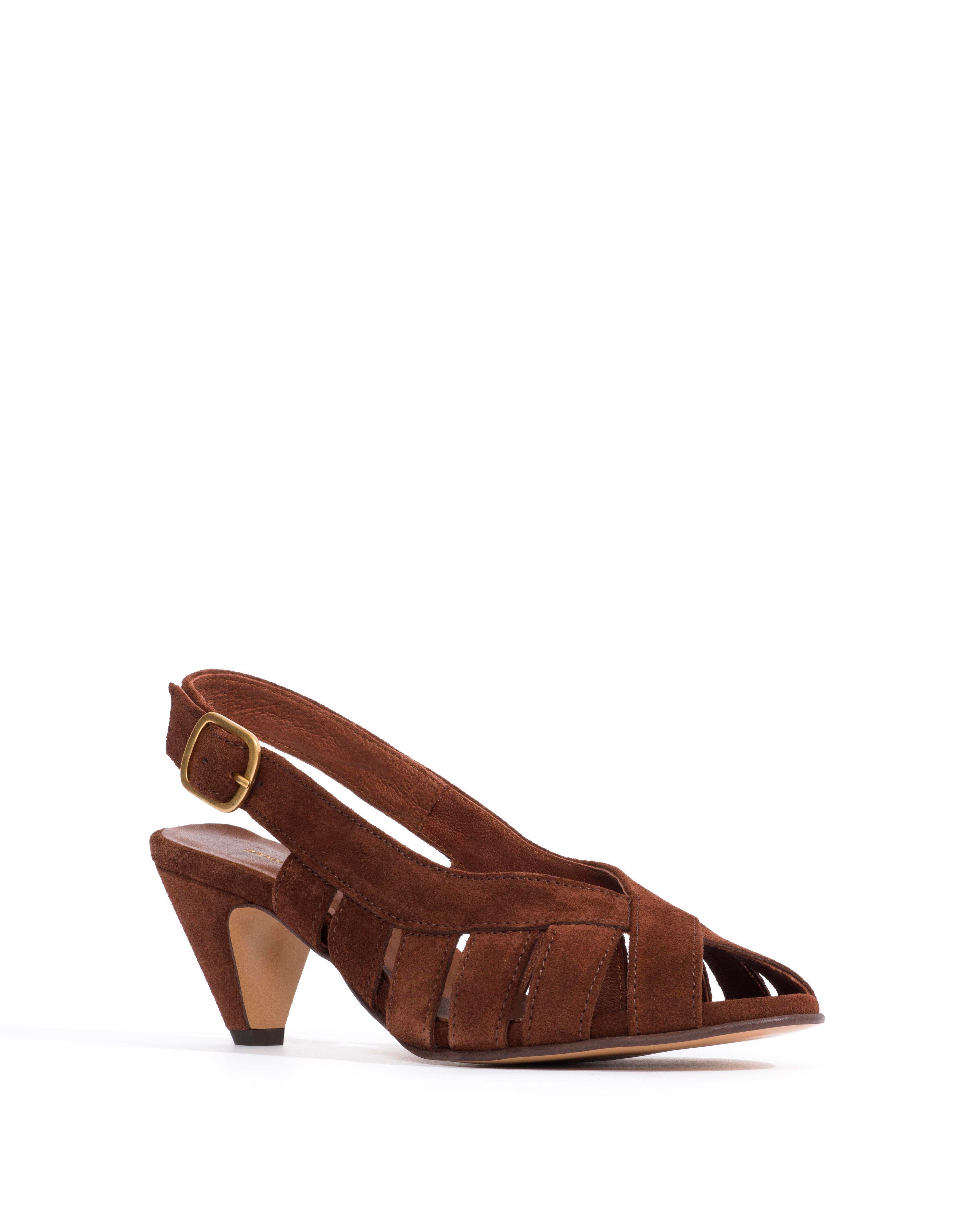 Sophie 50 stiletto Calf suede Chocolate