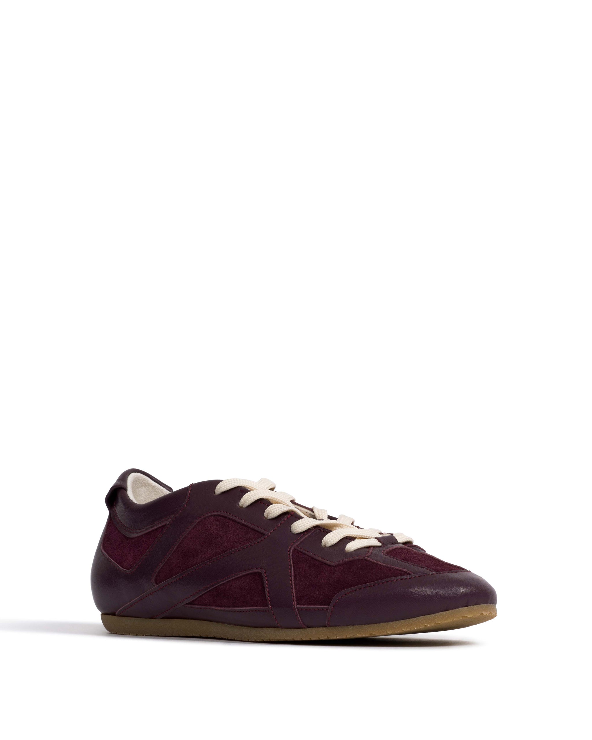 Sneakerina Shiny lamb & suede leather Fig purple - Anonymous Copenhagen Sneakers