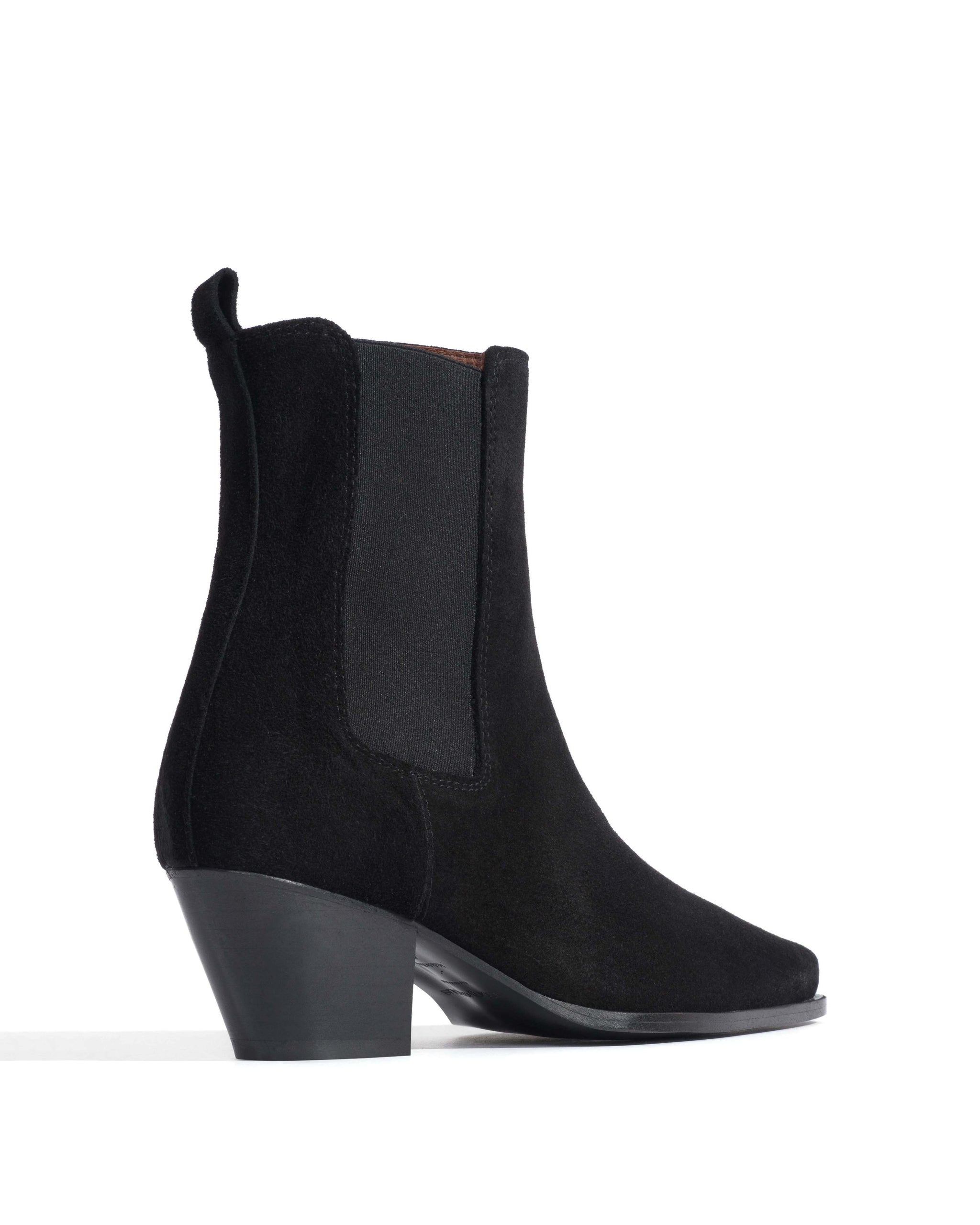 Edith 50 Calf suede Black