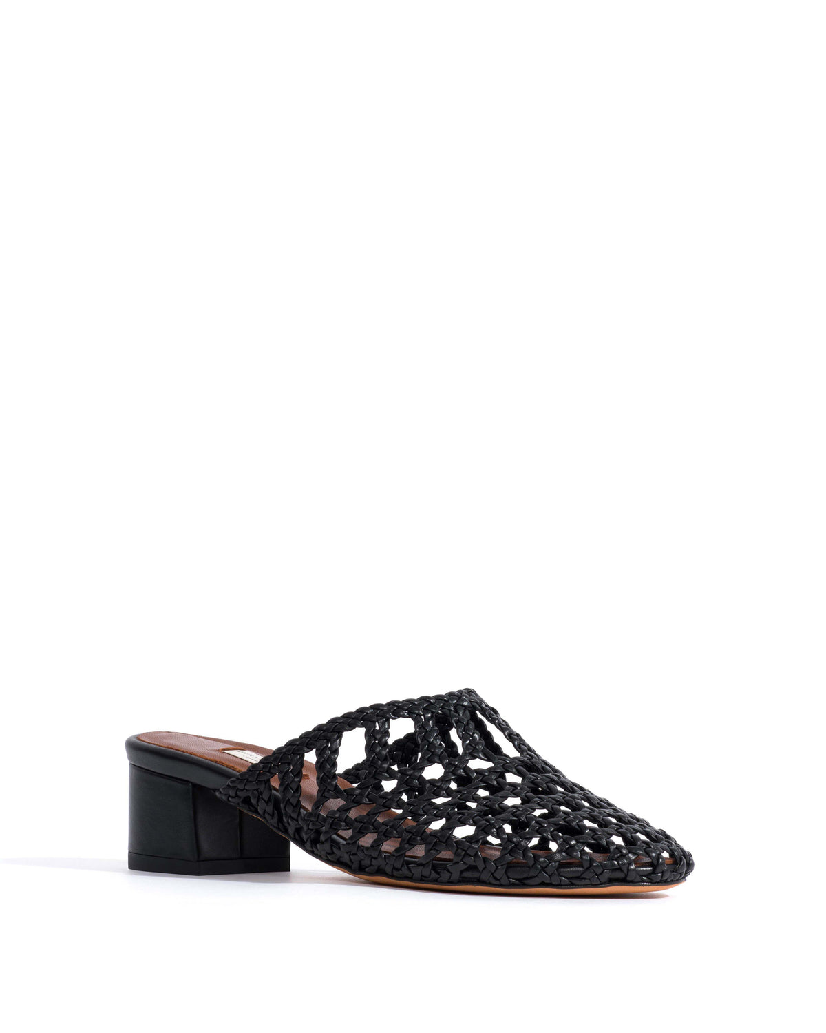 Sabrina 40 hand-braided leather Black