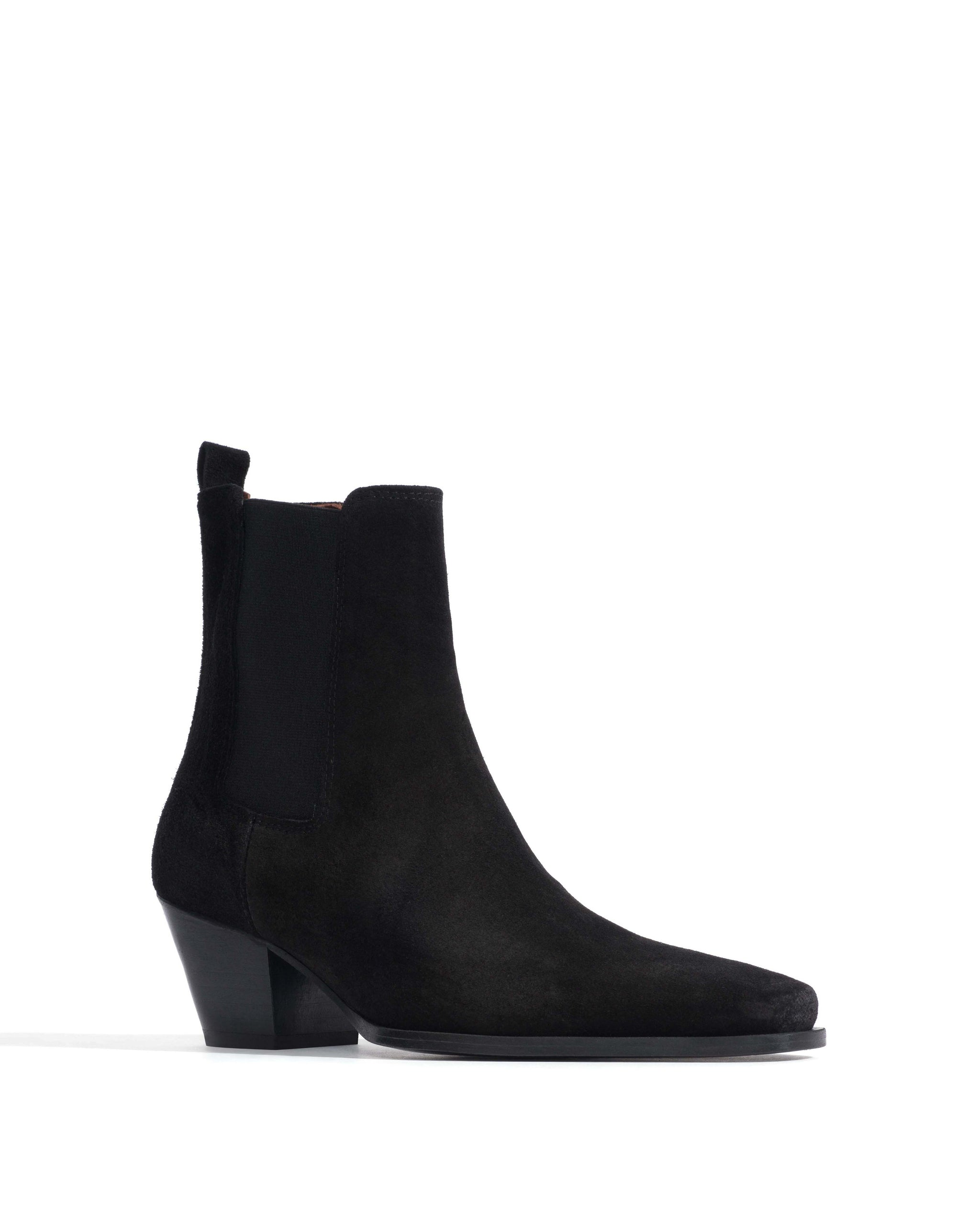 Edith 50 Calf suede Black