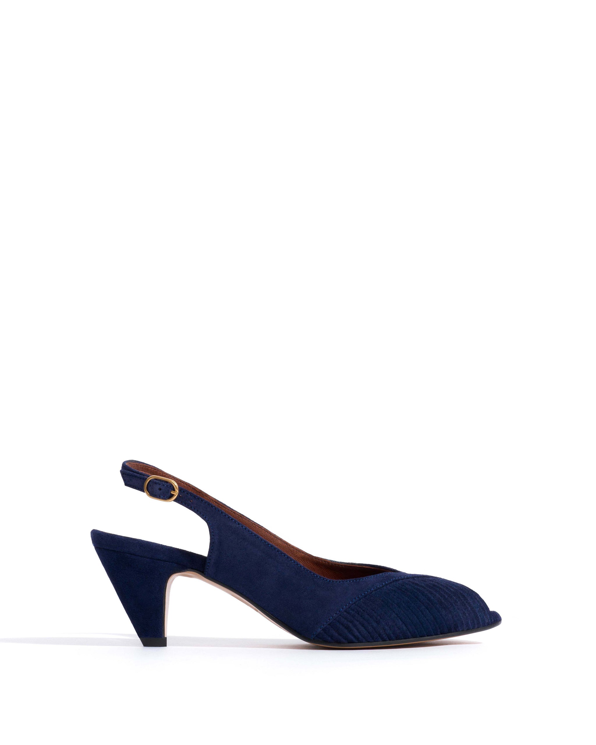 Cassandra 50 stiletto Calf suede Ink blue