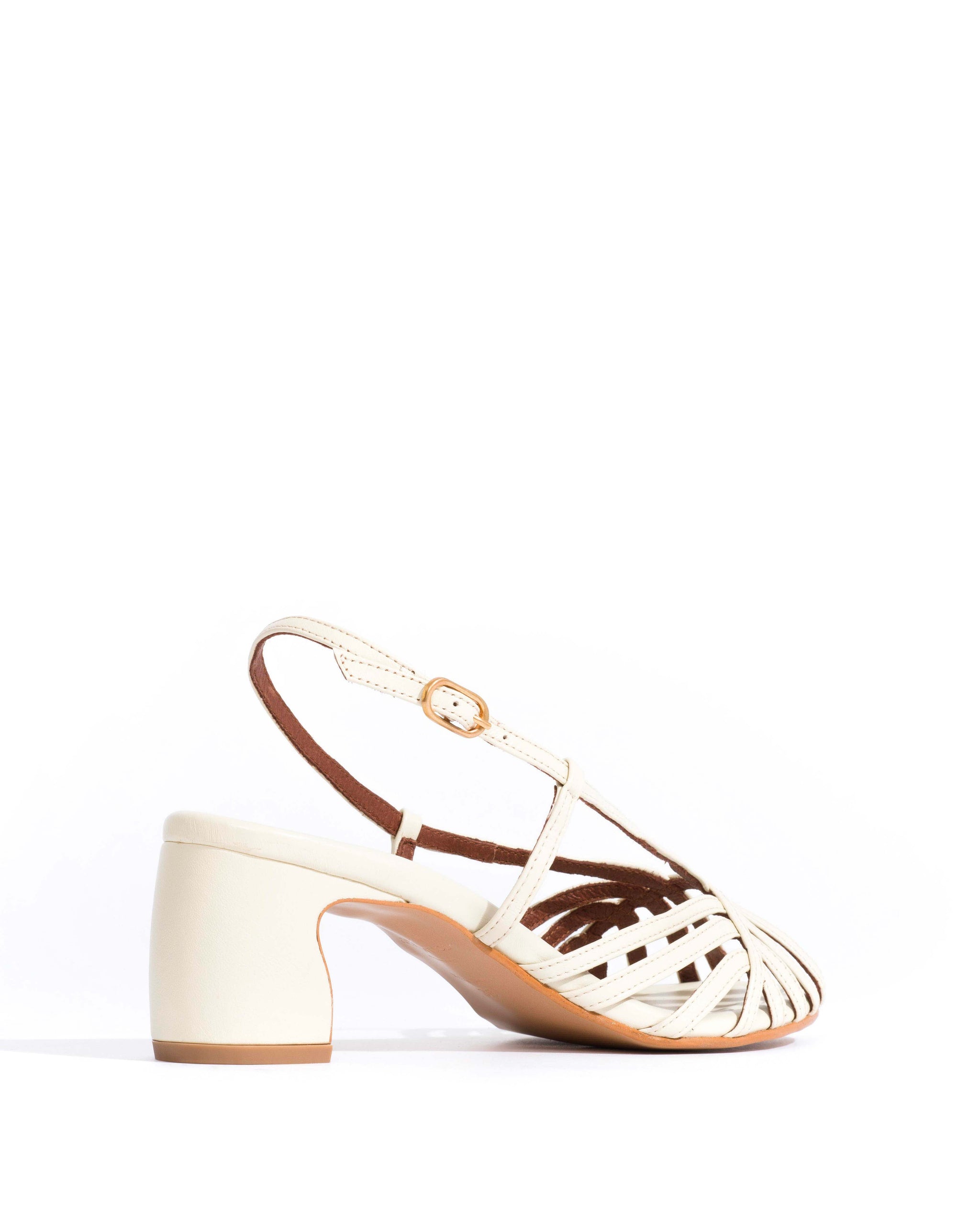 Briddie 50 Shiny lamb White sand - Anonymous Copenhagen Shoes