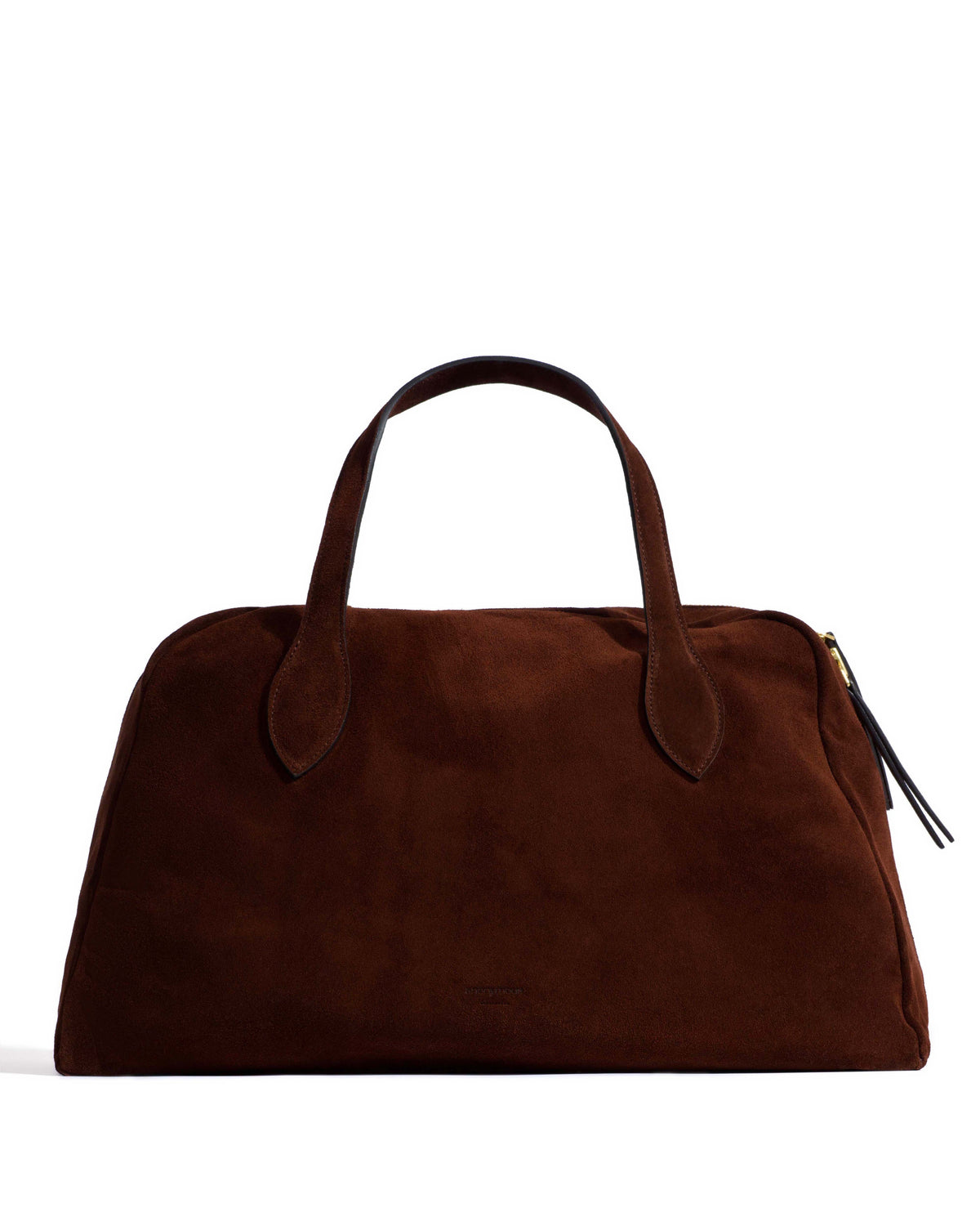 Weekend bowler Calf suede Chocolate