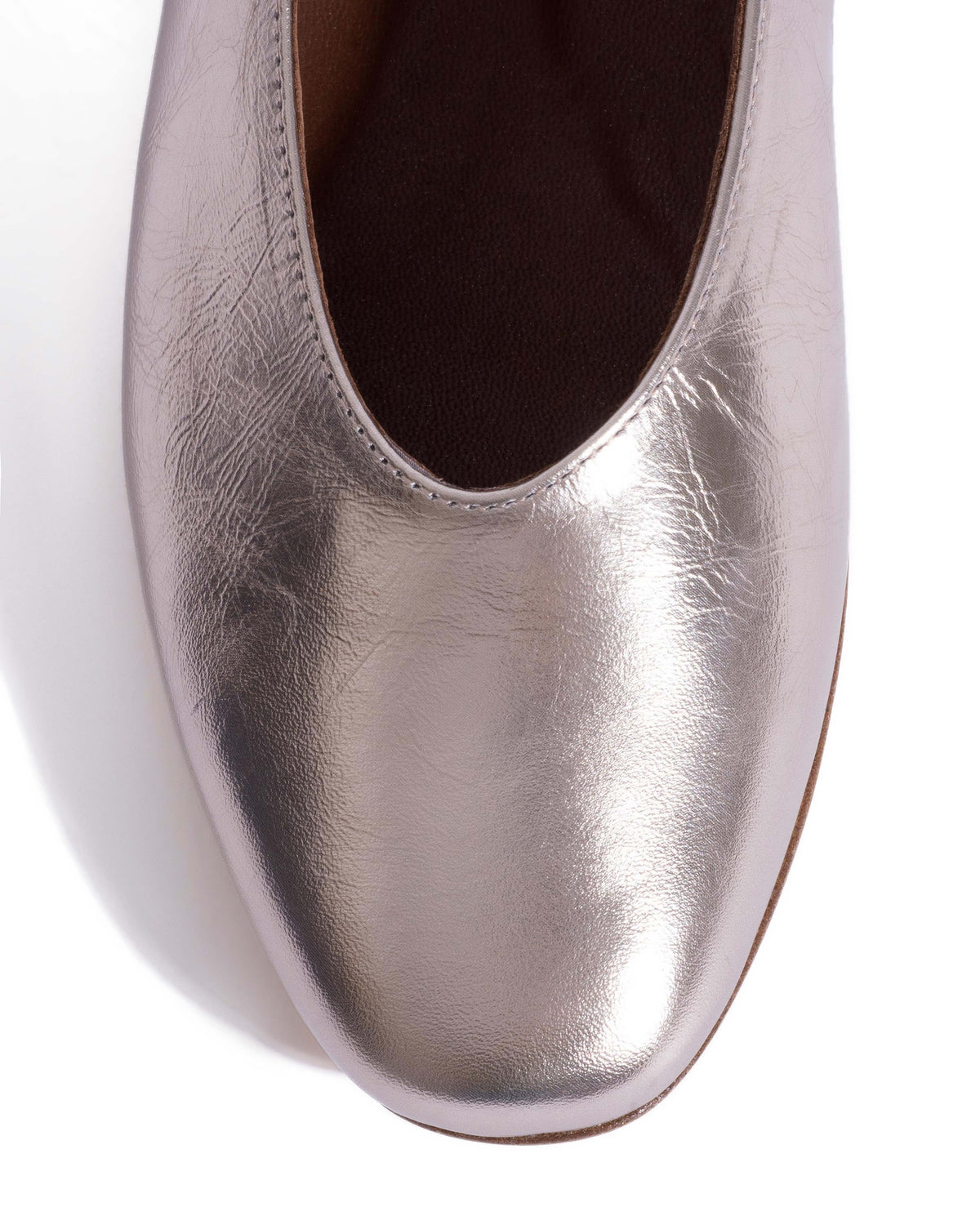 Silja 10 Crinkled metallic lamb Vintage champagne