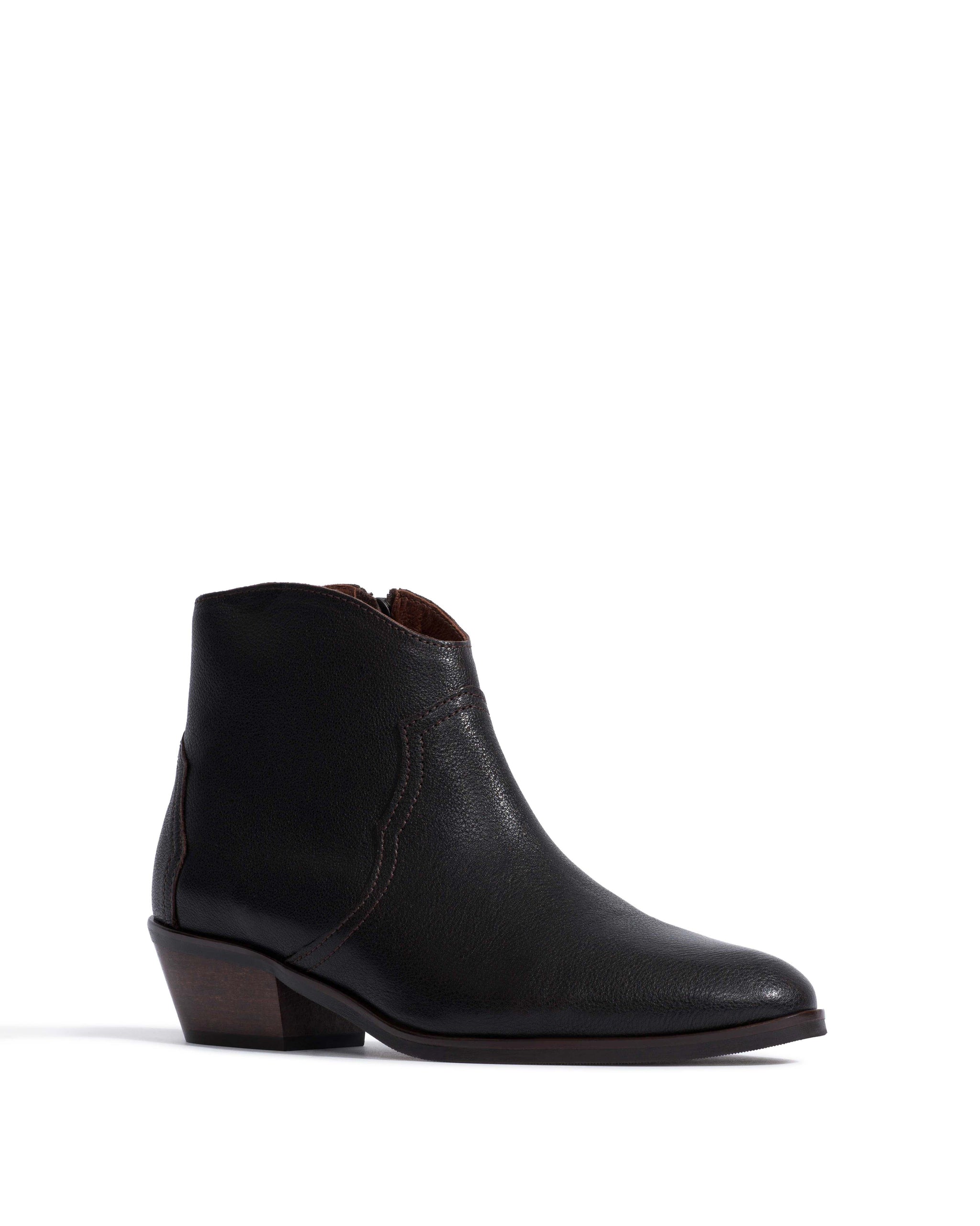 Fiona 35 Natural grain soft calf Espresso brown - Anonymous Copenhagen Ankle boots