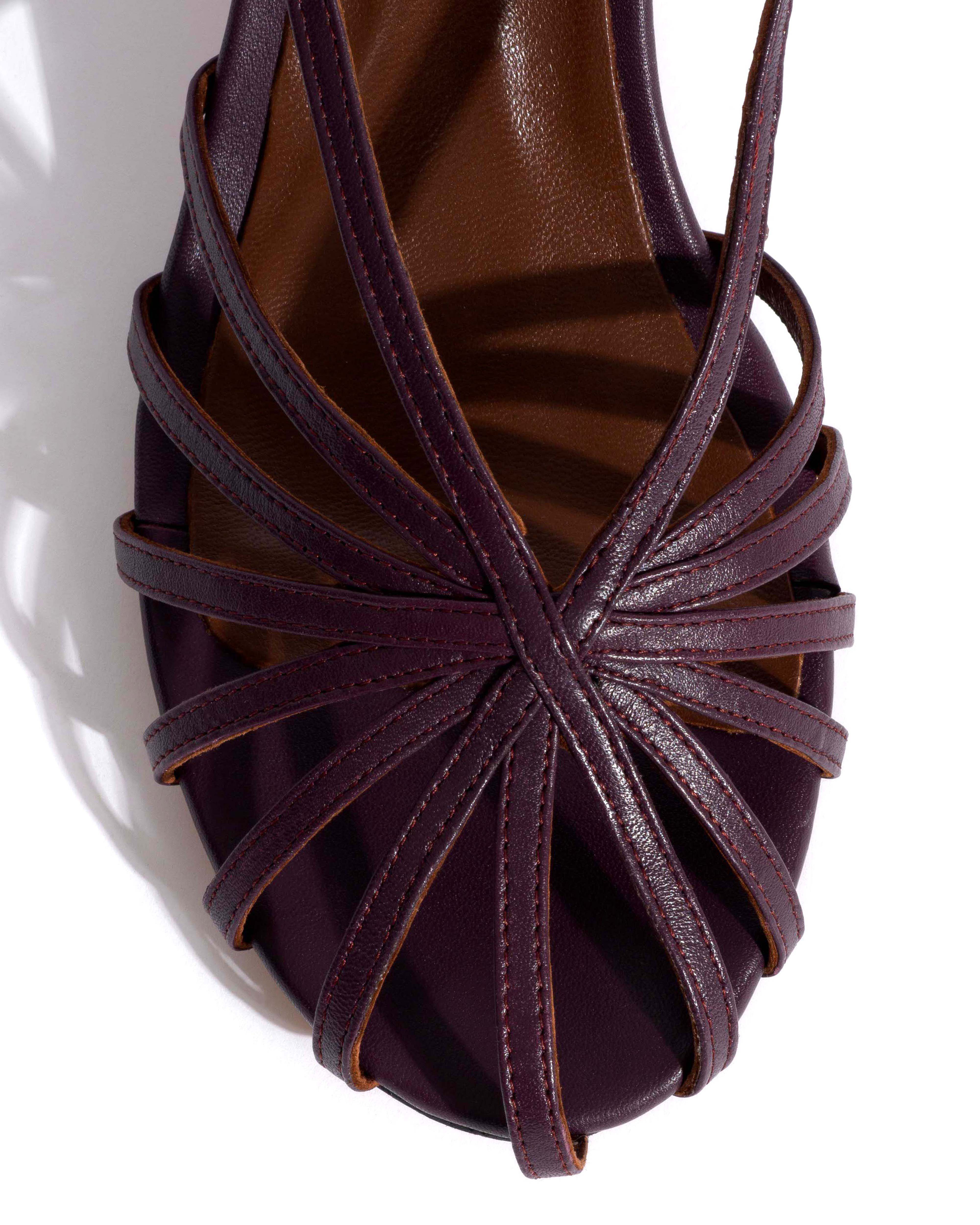 Candace 55 Shiny lamb Fig purple